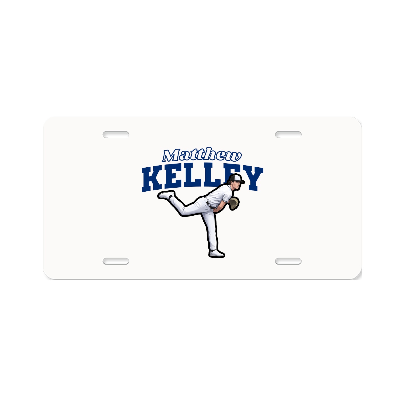 License Plate — Name Arch in Classic