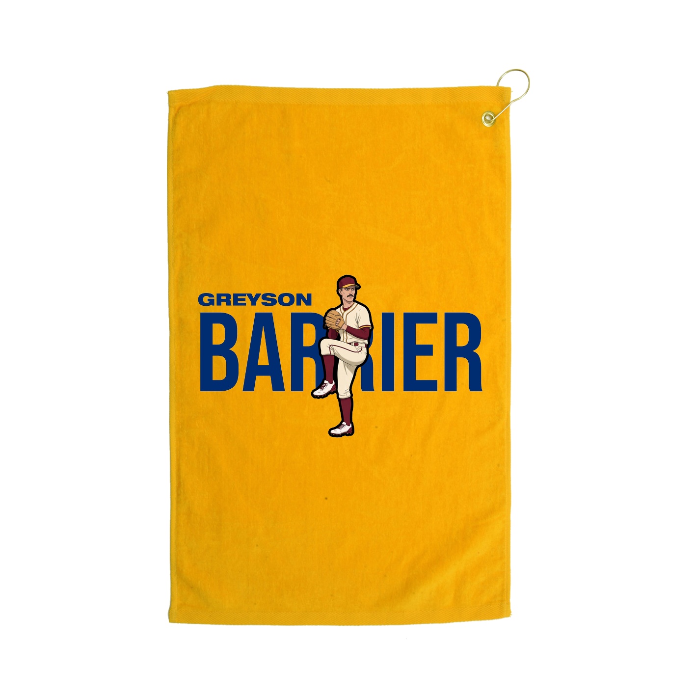 Golf Towel — Player Name in Gold