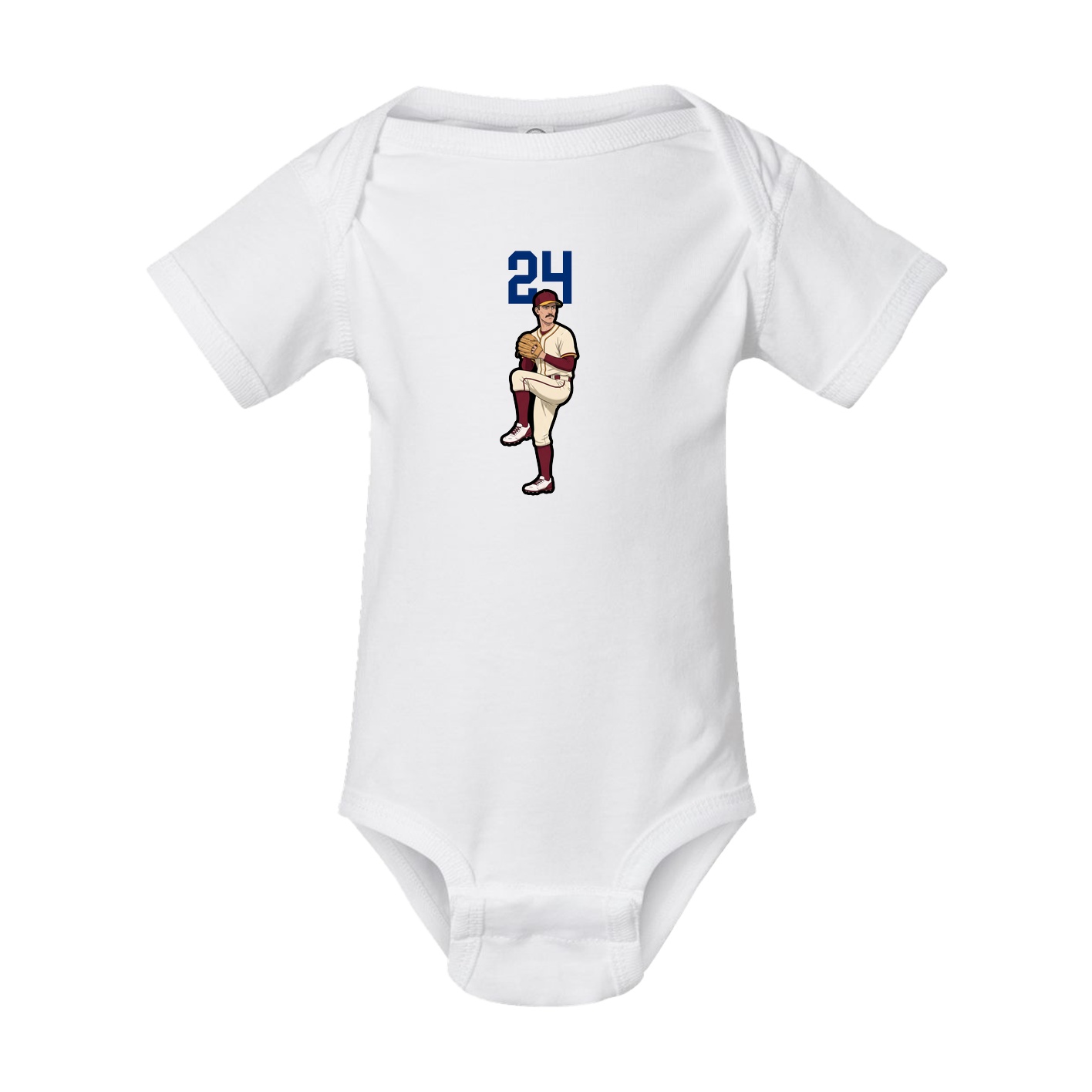 Baby Onesie — Number Top in White