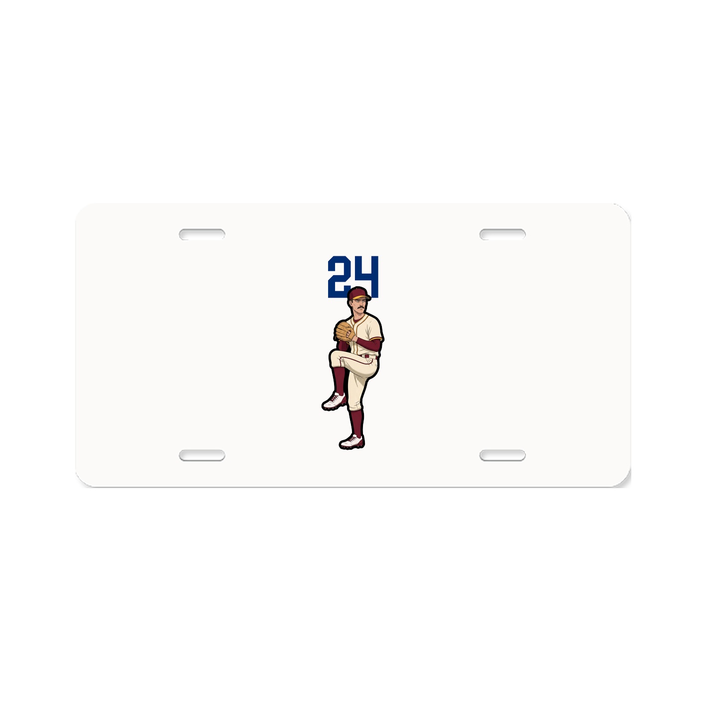 License Plate — Number Top in Classic