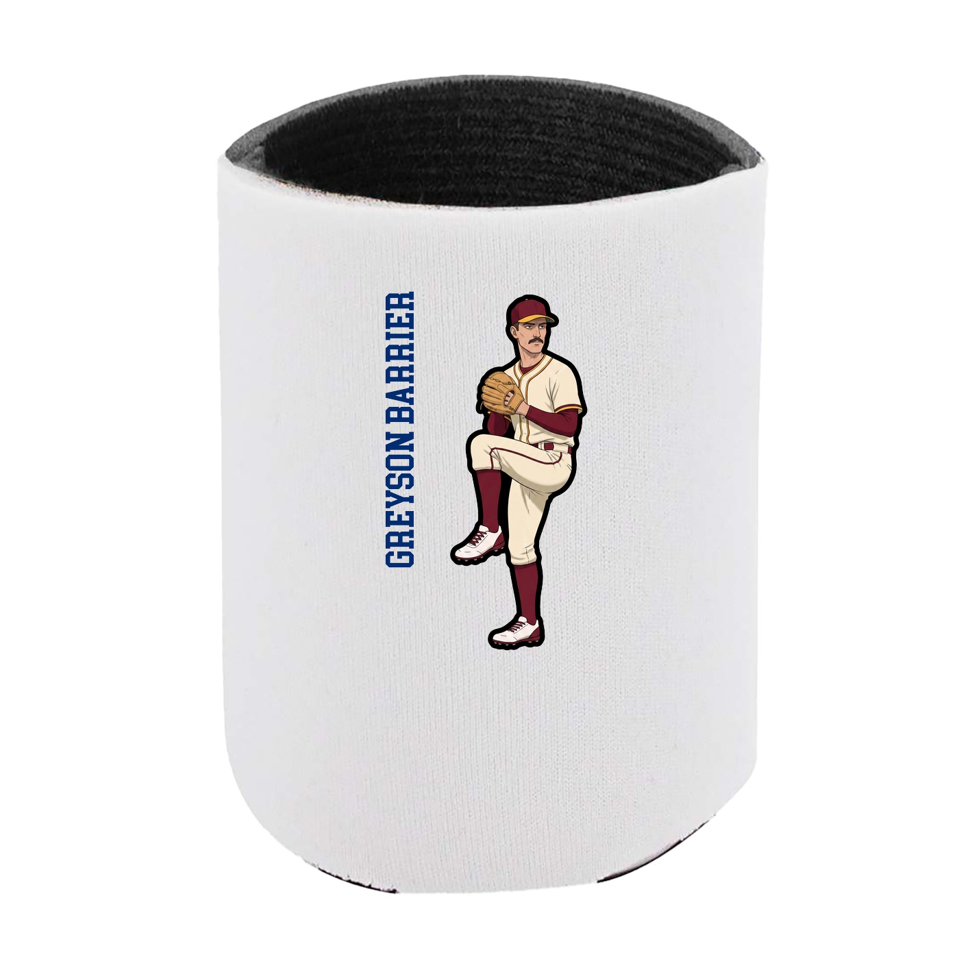Can Holder — Name Vertical in White