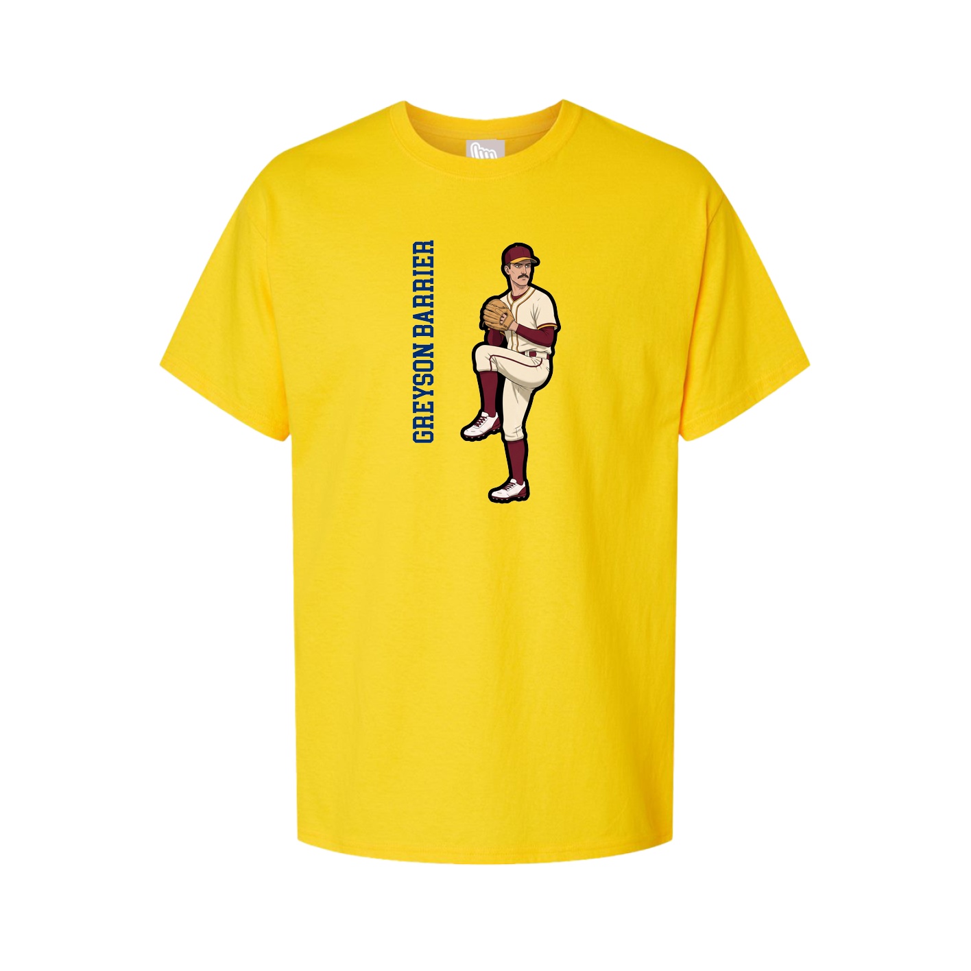 Tee — Name Vertical in Gold