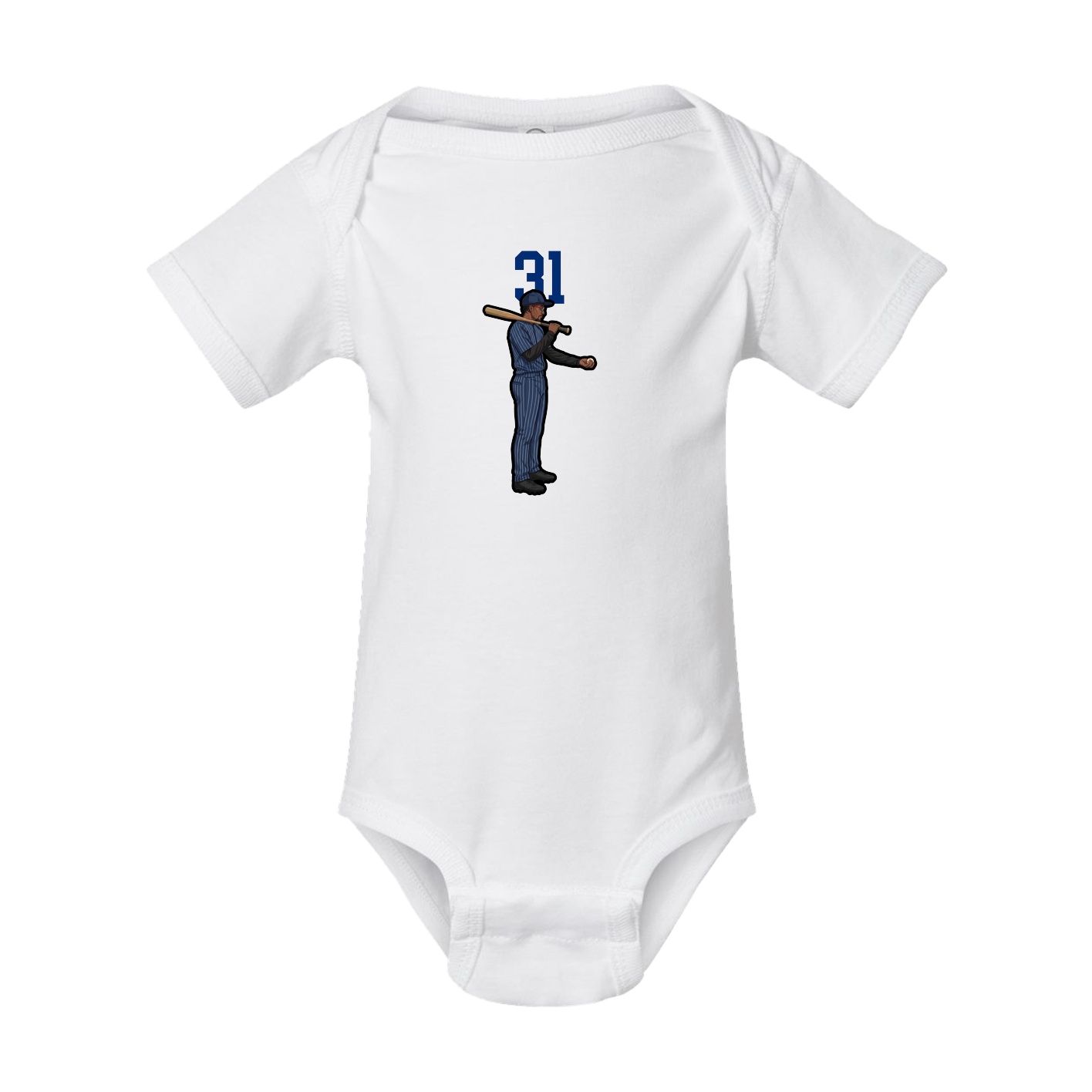 Baby Onesie — Number Top in White