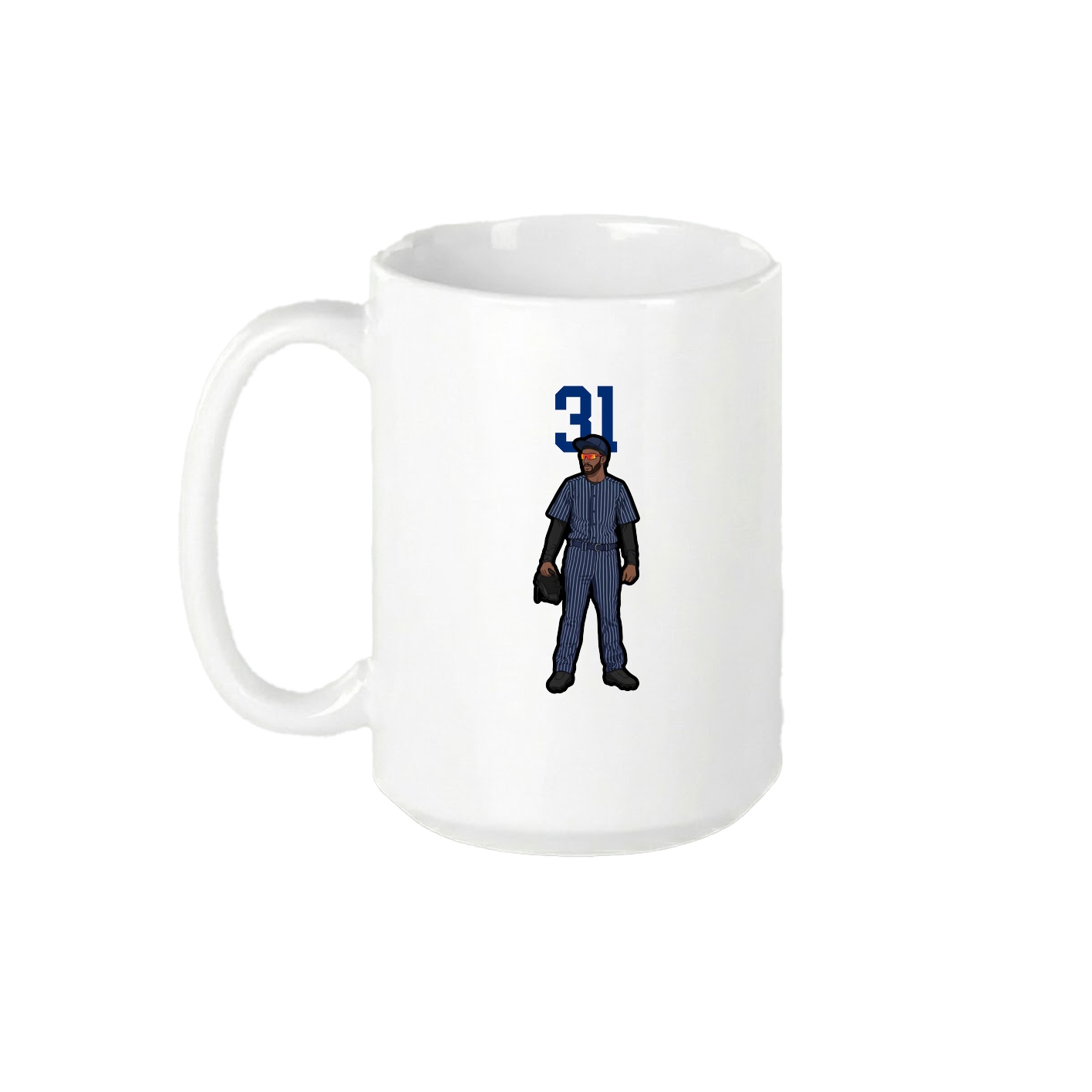 15oz Coffee Mug — Number Top in White