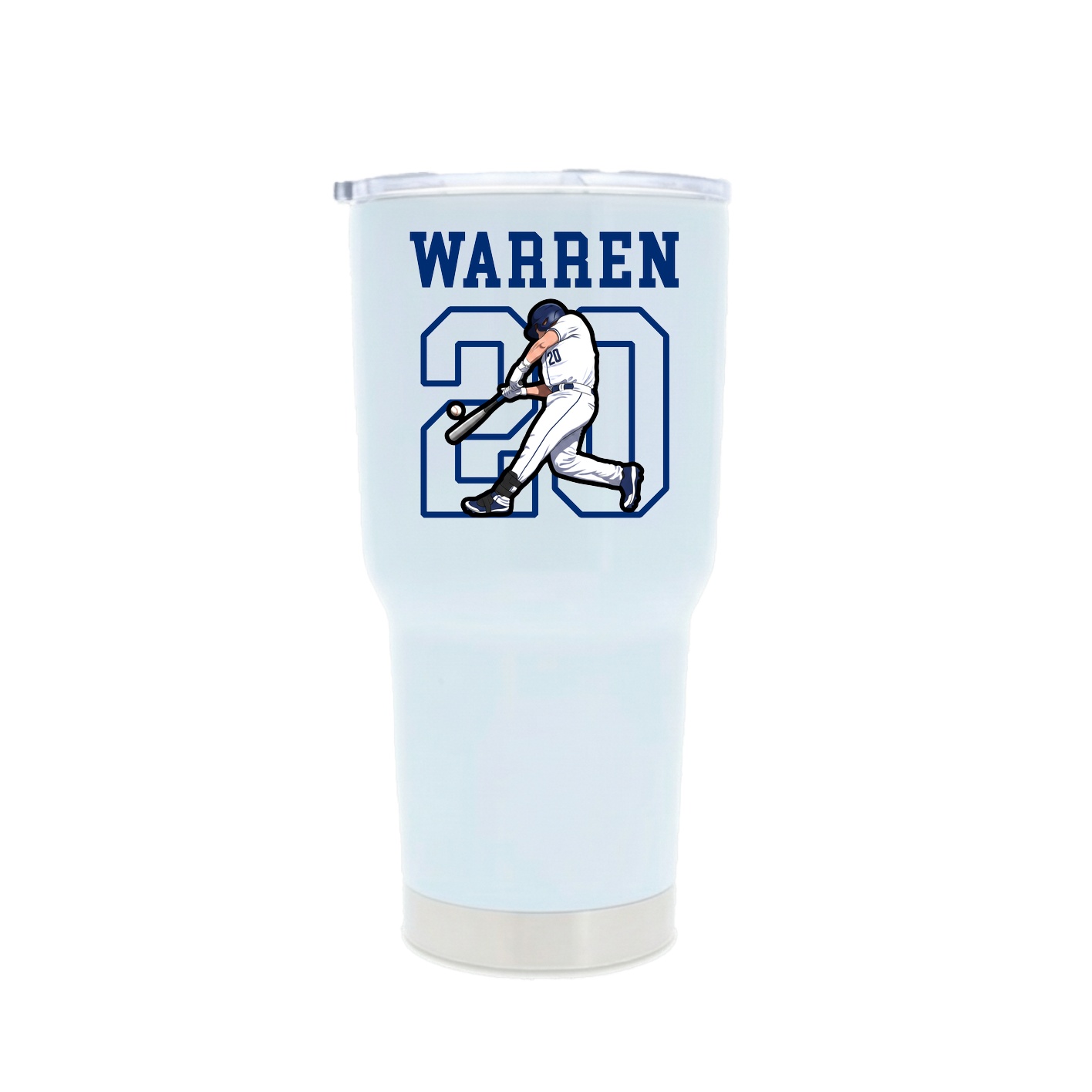 30oz Stainless Steel Tumbler — Shirsey in White