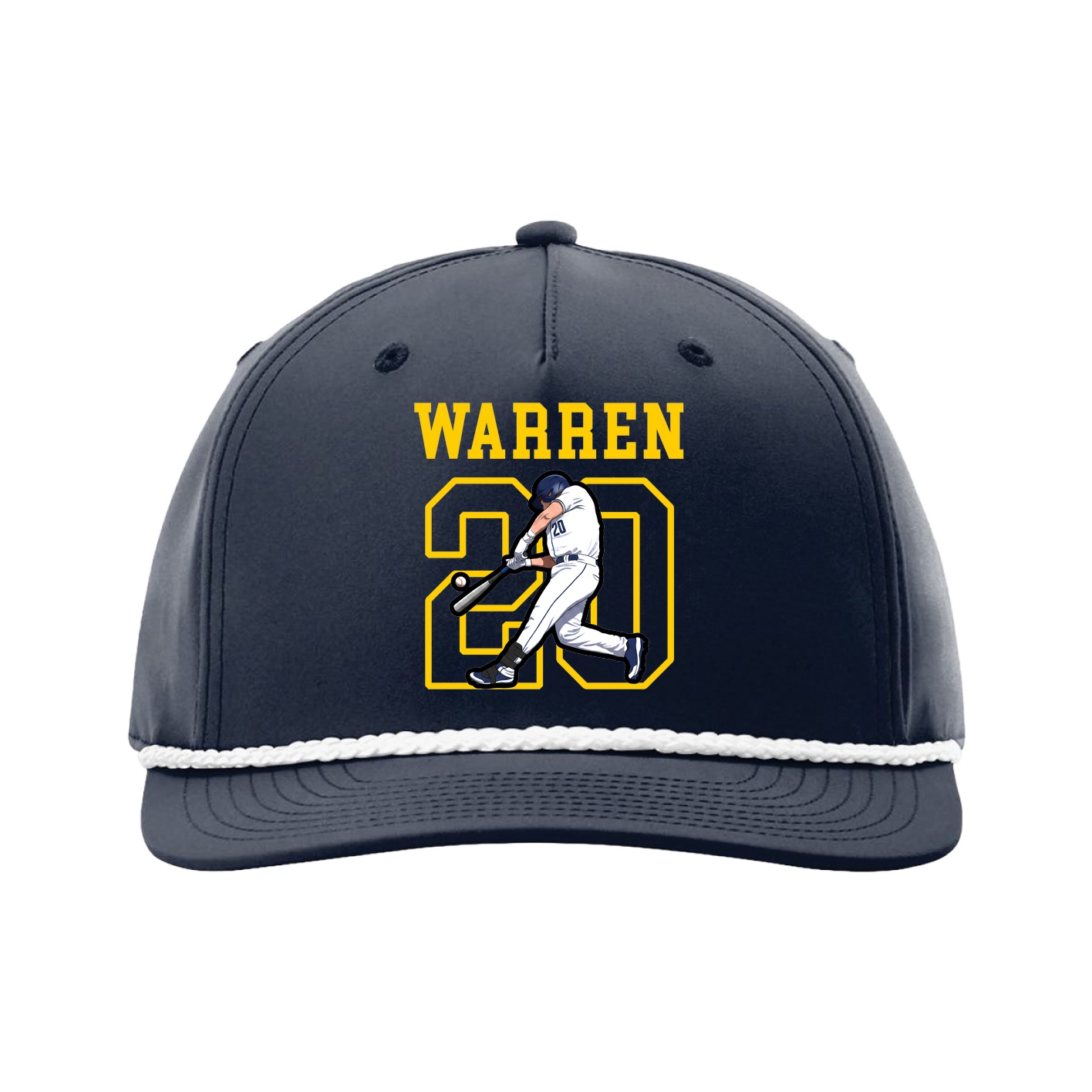 Five-Panel Classic Rope Cap — Shirsey in Navy