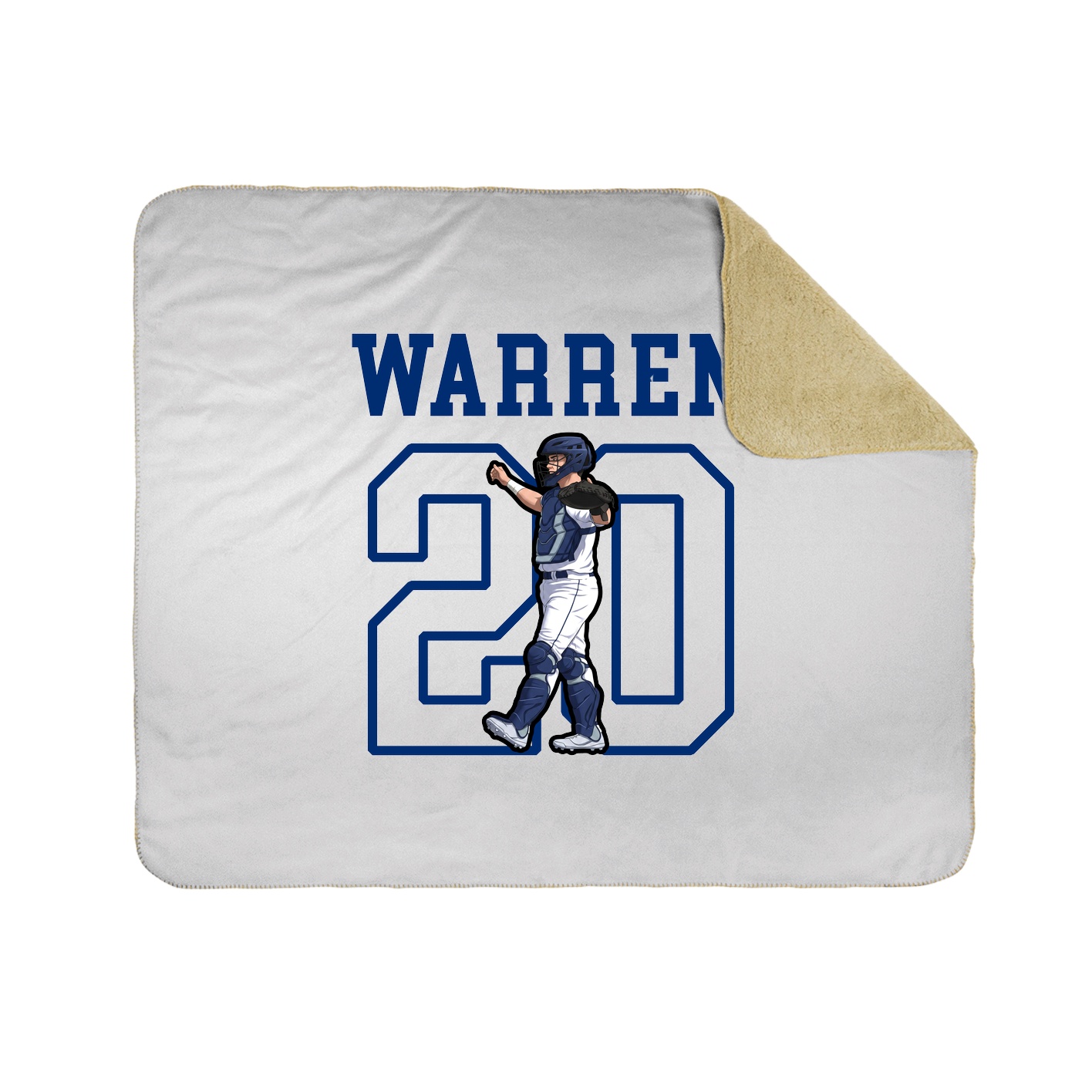 Throw Blanket — Shirsey in White
