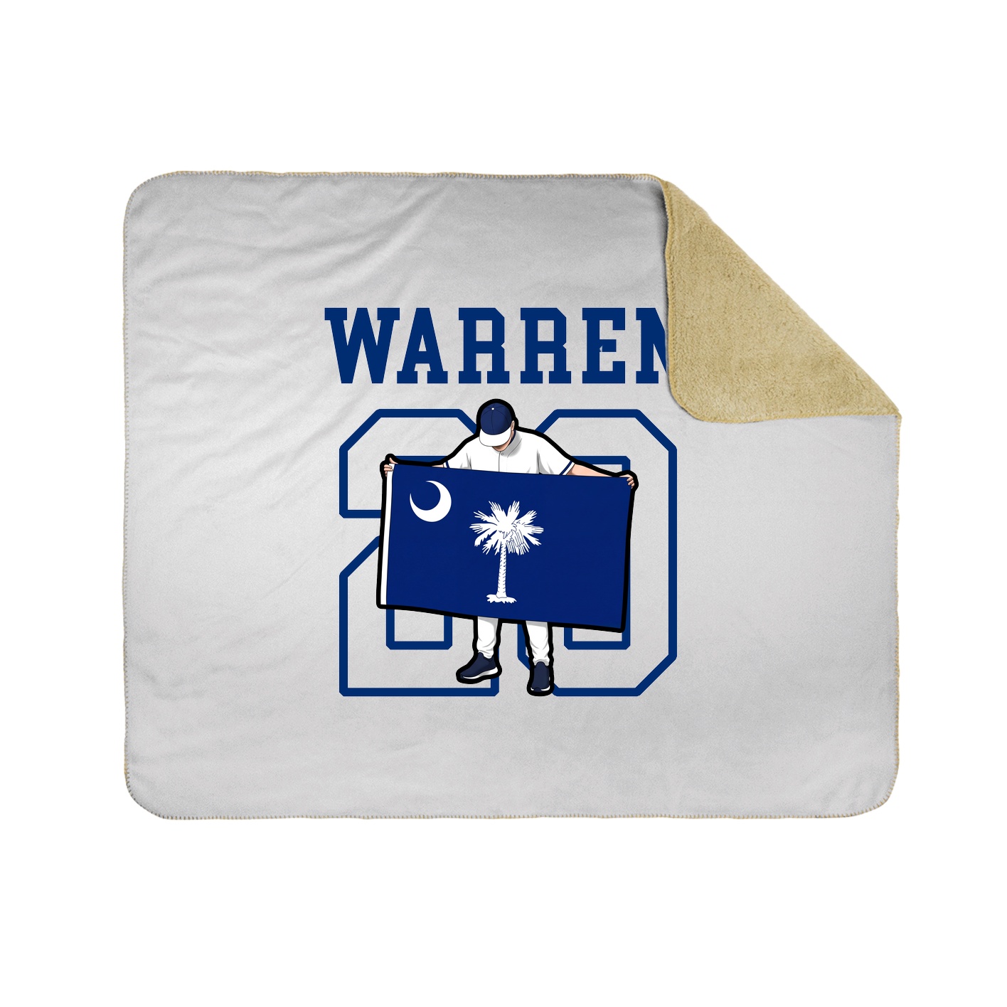 Throw Blanket — Shirsey in White