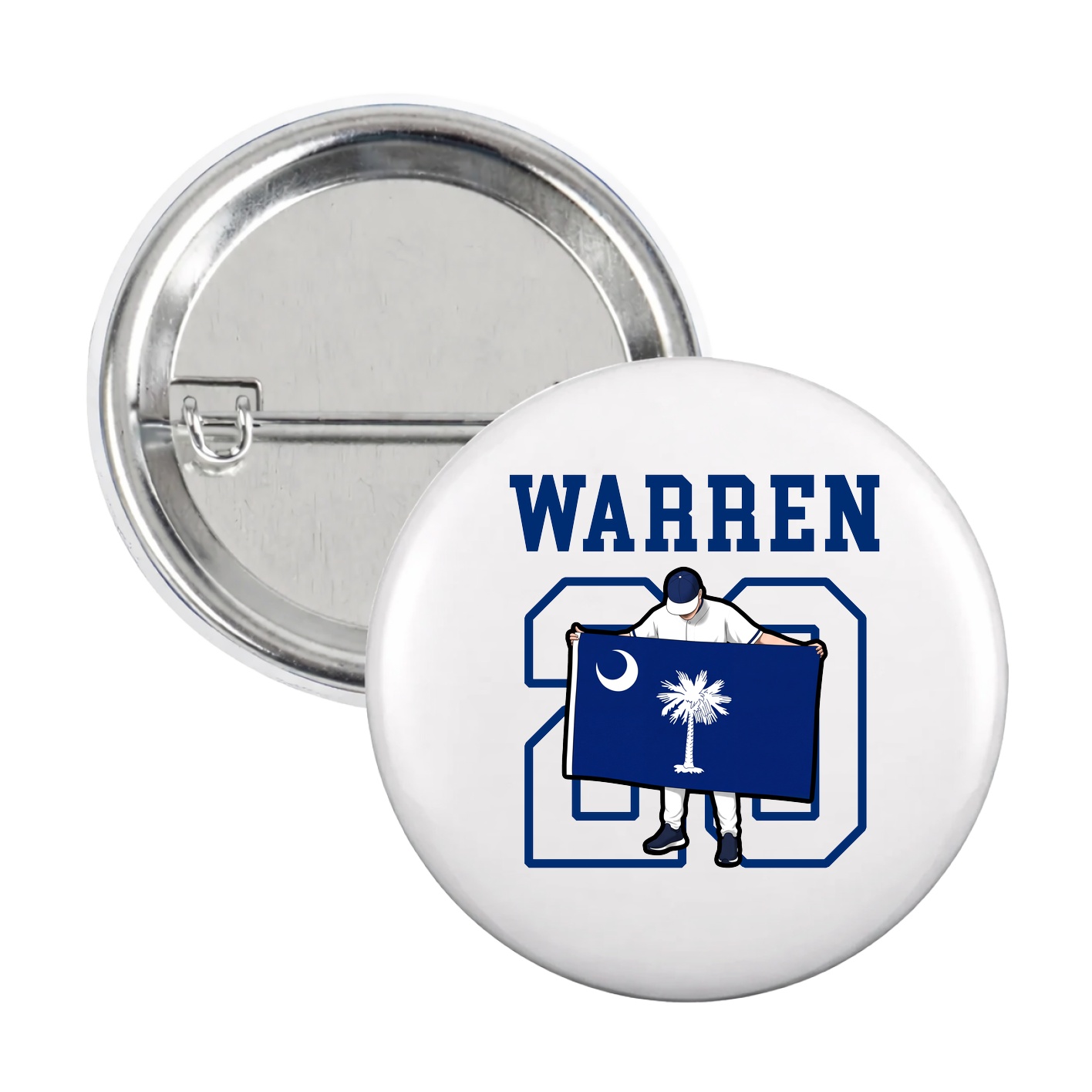 Game Day Button — Shirsey in White