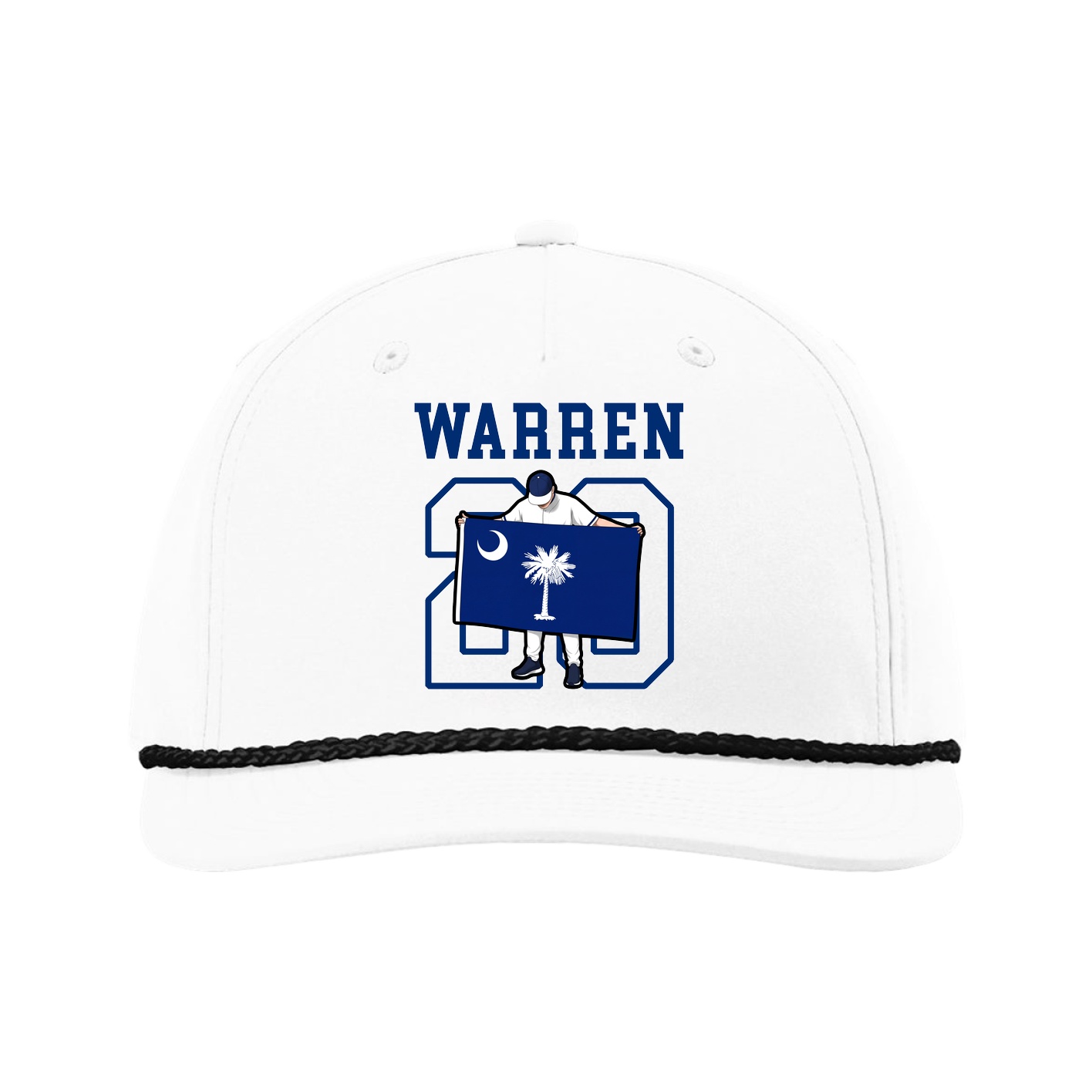 Five-Panel Classic Rope Cap — Shirsey in White