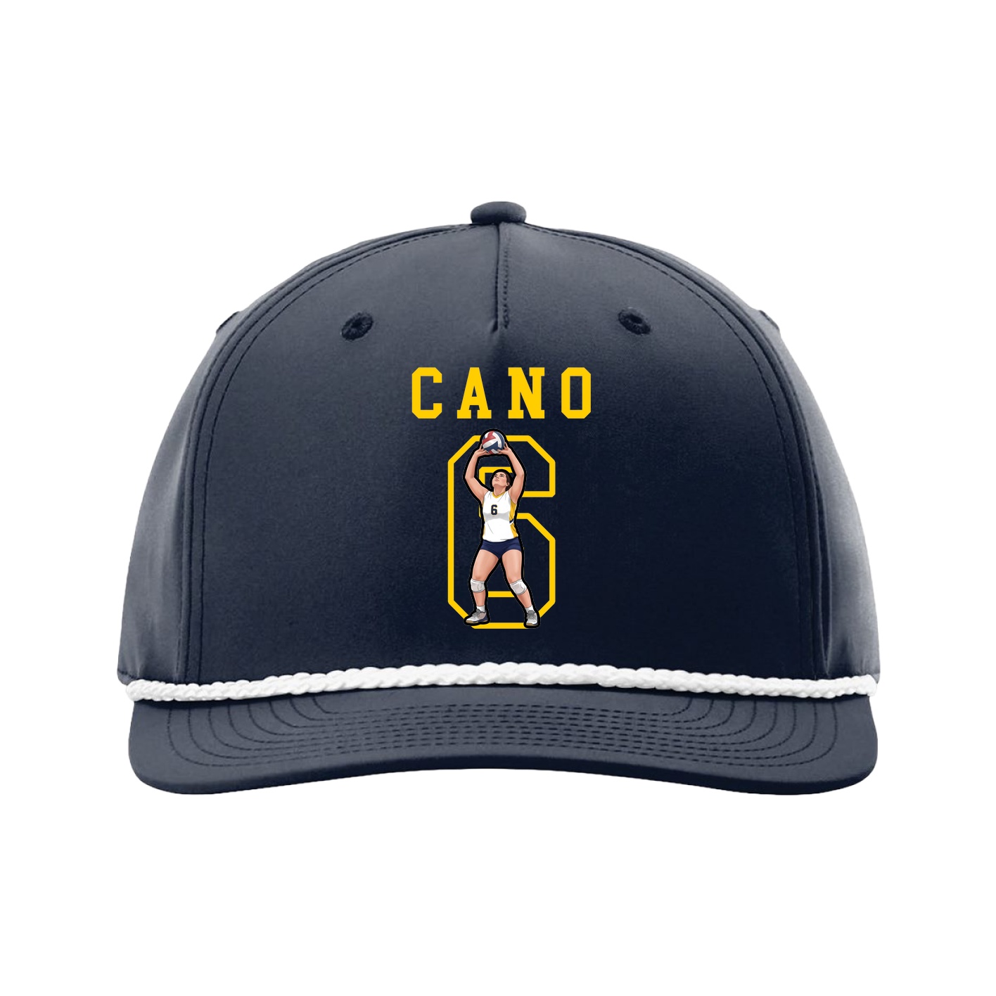 Five-Panel Classic Rope Cap — Shirsey in Navy