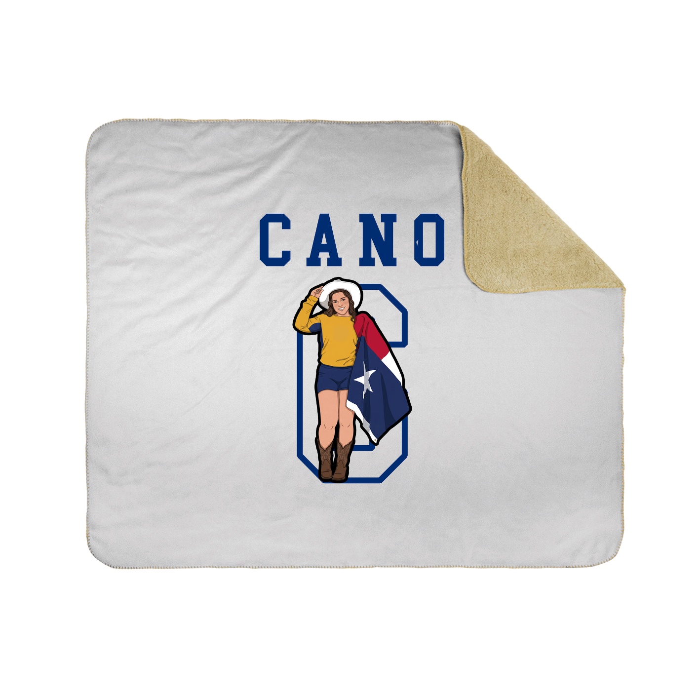 Throw Blanket — Shirsey in White