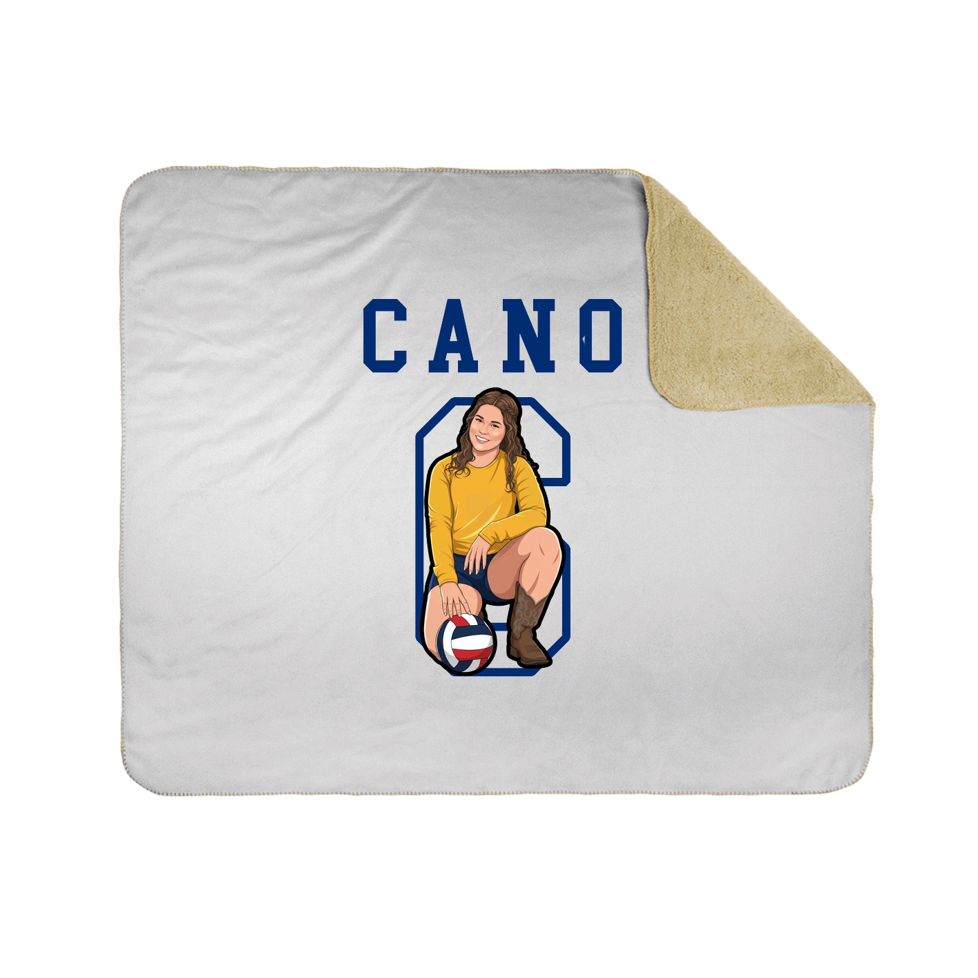 Throw Blanket — Shirsey in White
