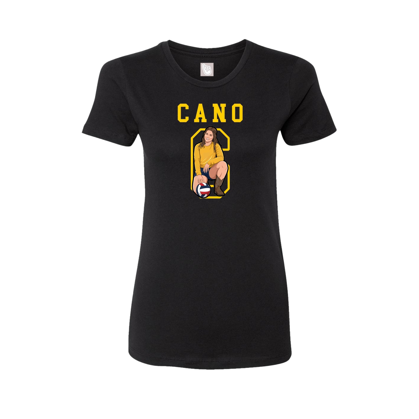 Fitted Women's Tee — Shirsey in Black