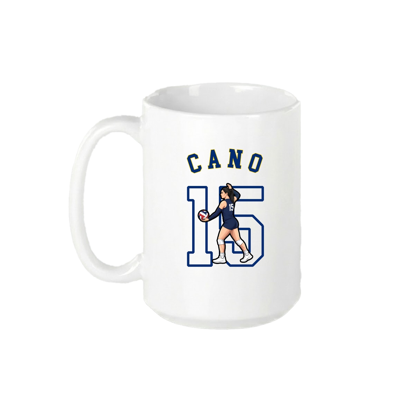 15oz Coffee Mug — Shirsey Arch in White