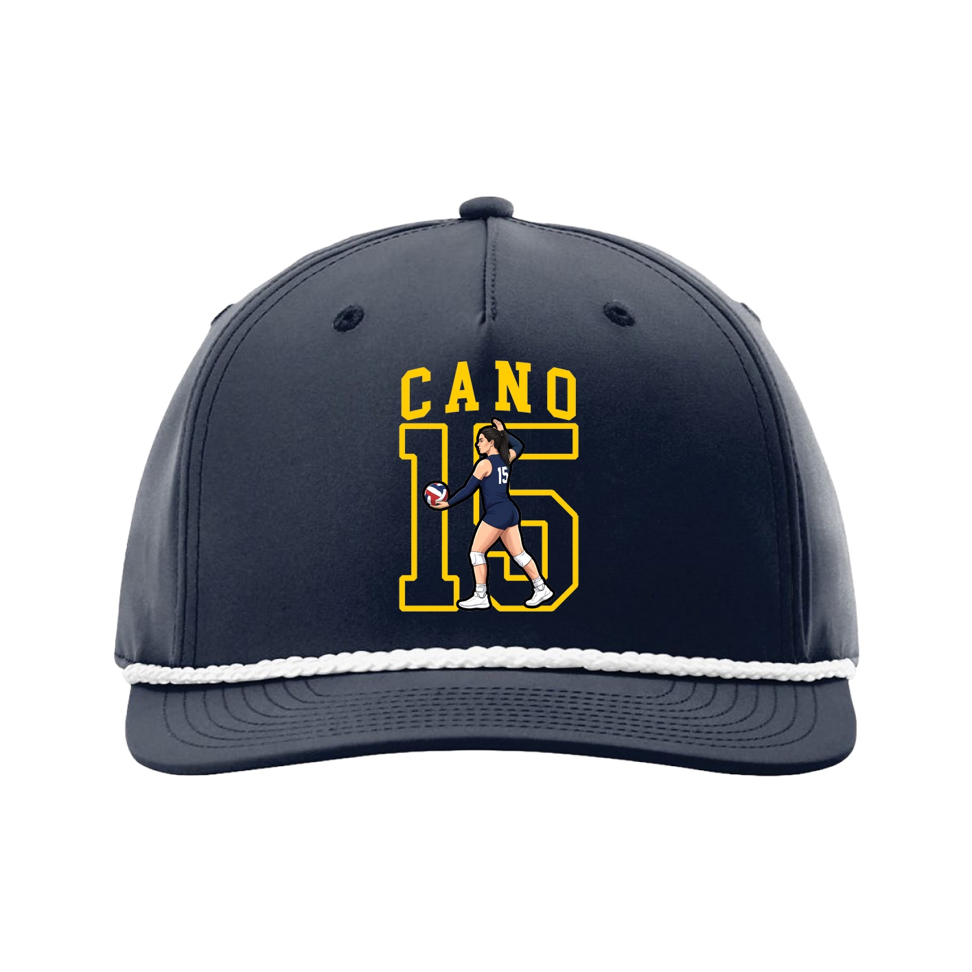 Five-Panel Classic Rope Cap — Shirsey in Navy
