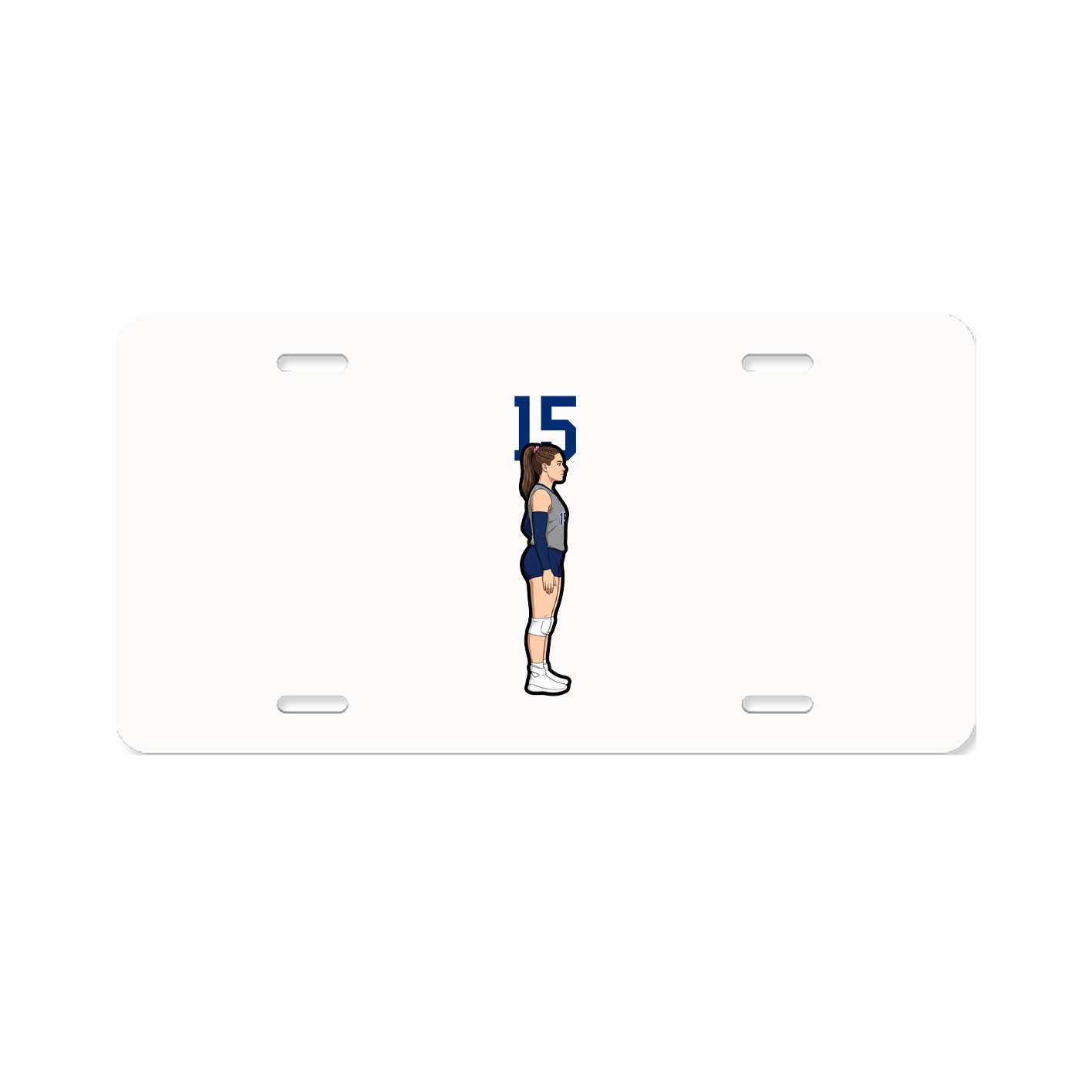 License Plate — Number Top in Classic