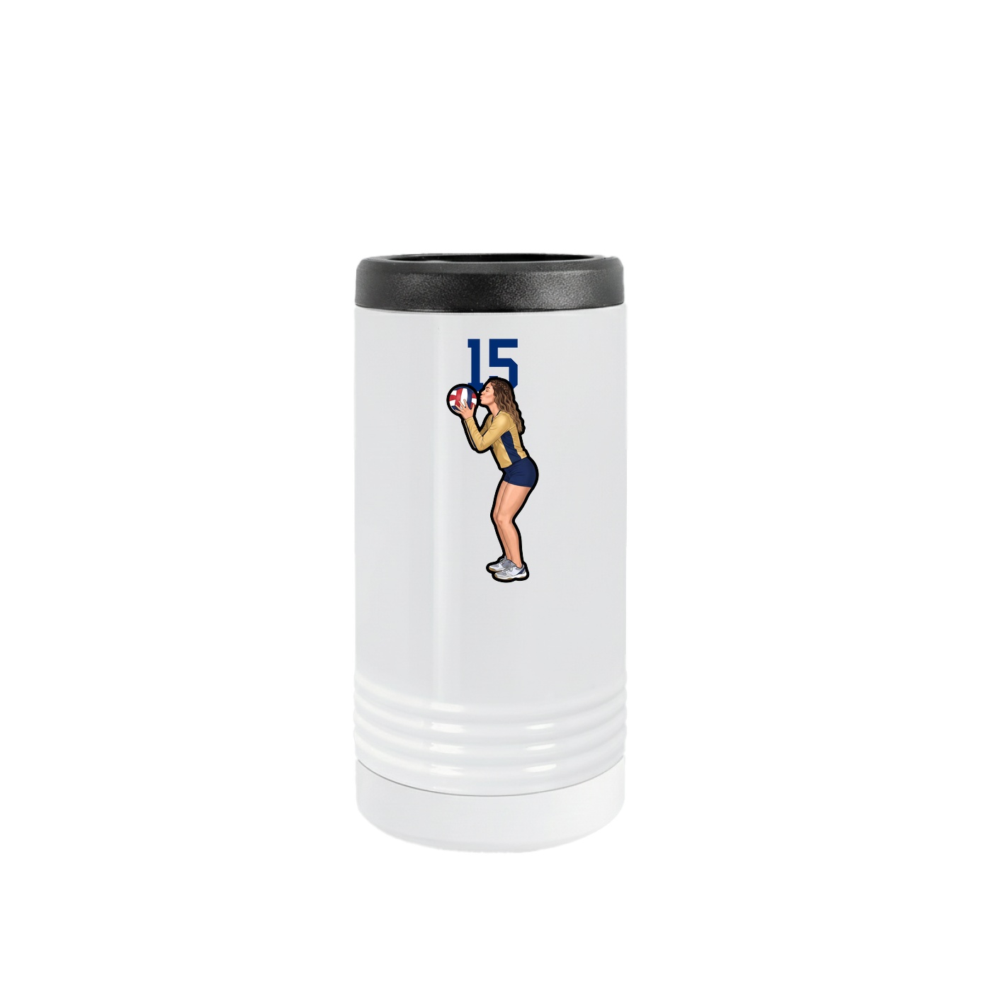 Slim Beverage Holder — Number Top in White