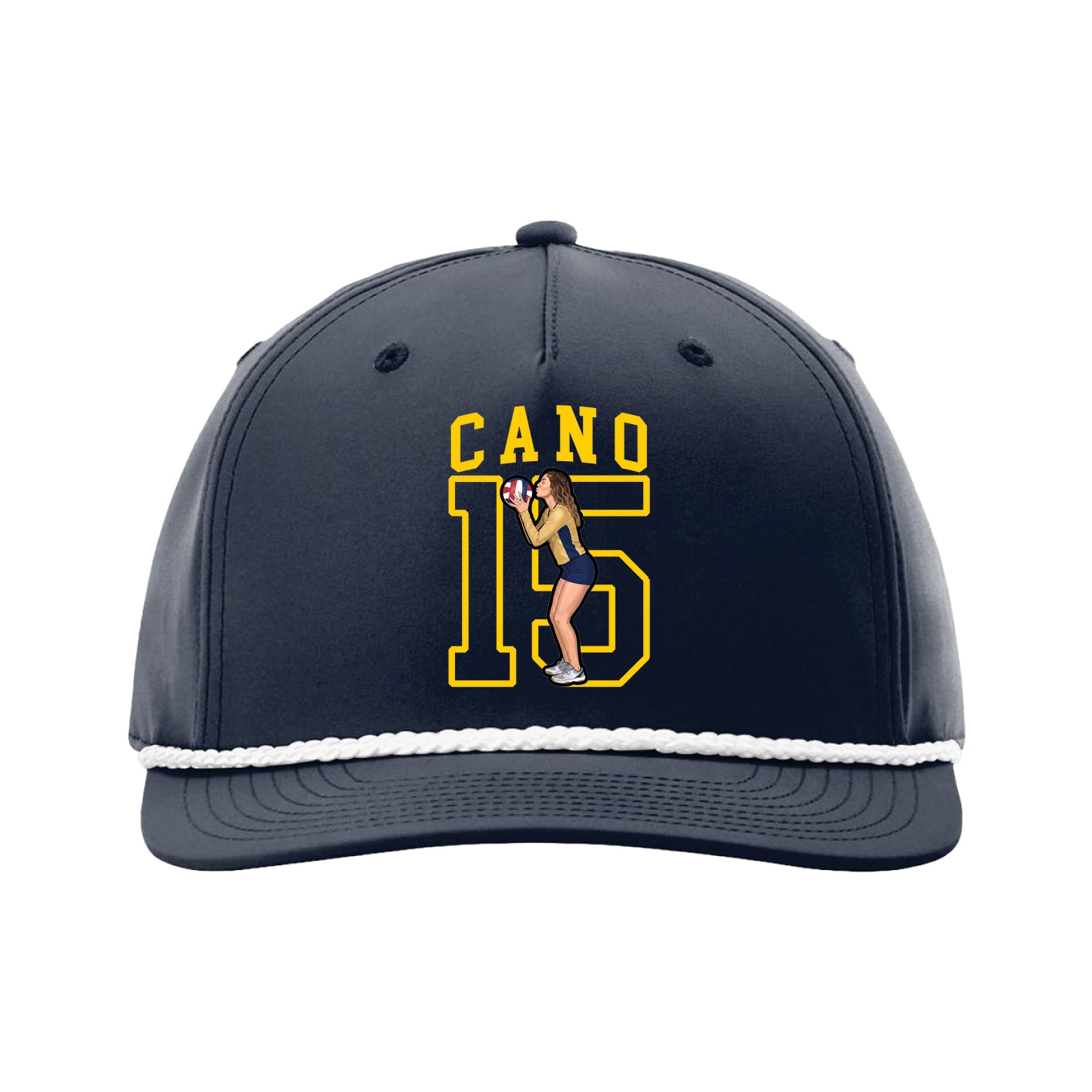 Five-Panel Classic Rope Cap — Shirsey in Navy