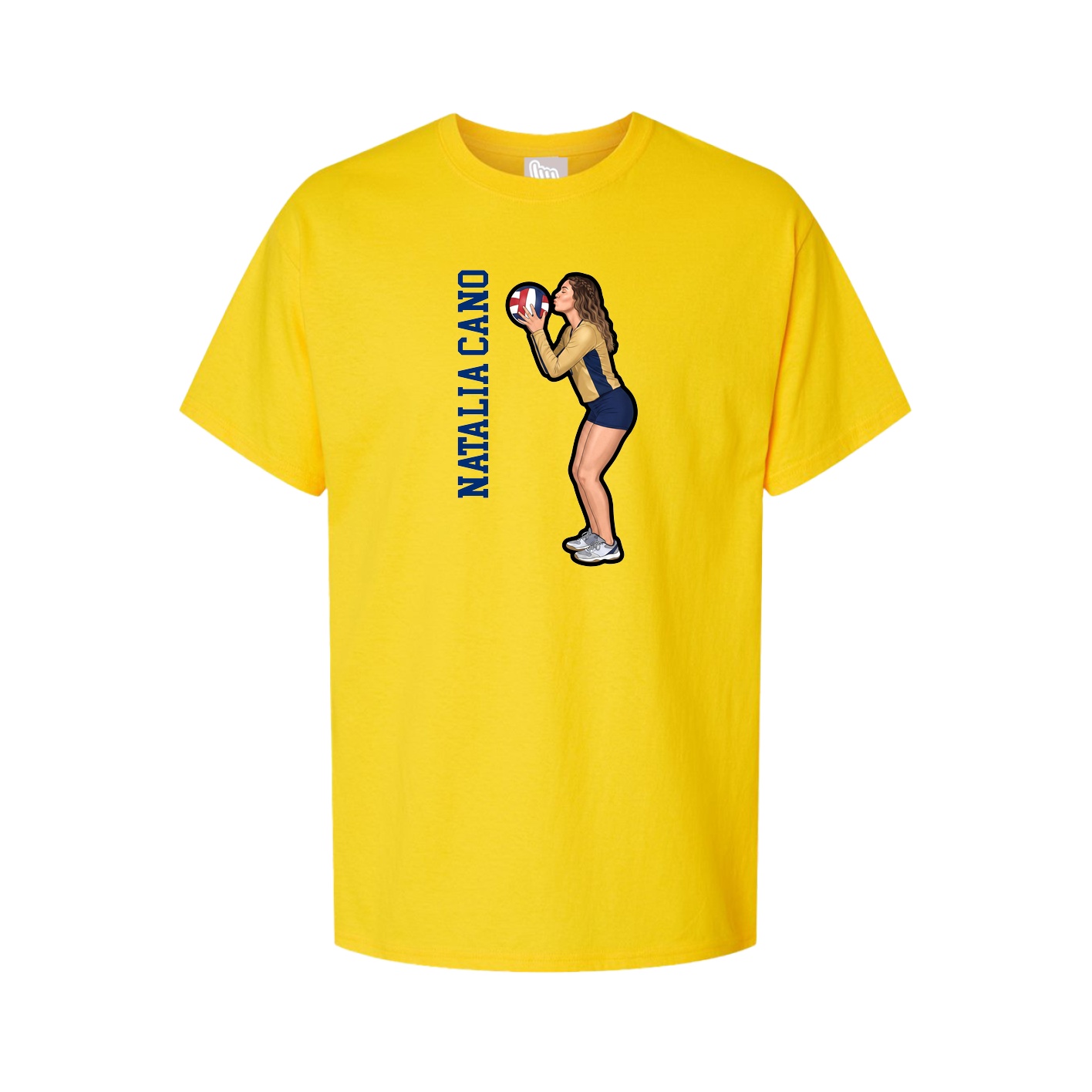 Tee — Name Vertical in Gold