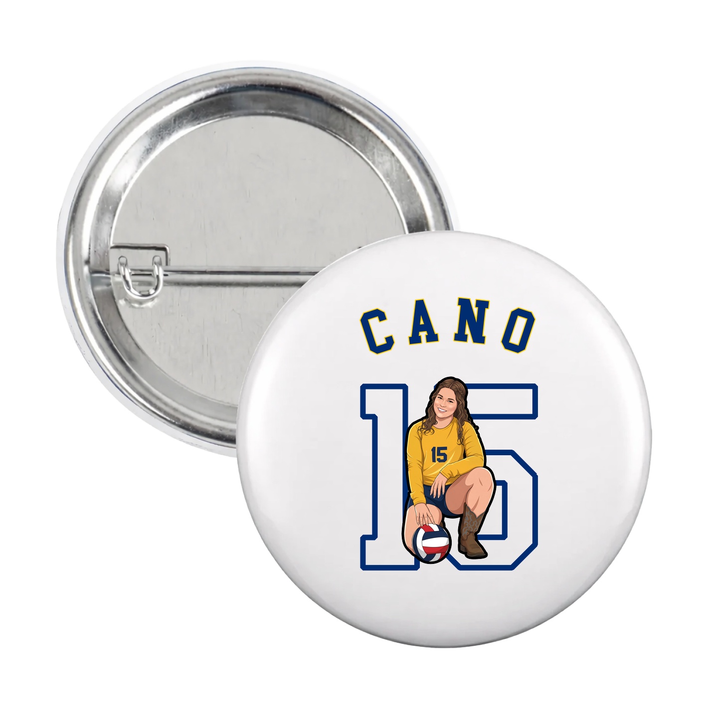 Game Day Button — Shirsey Arch in White