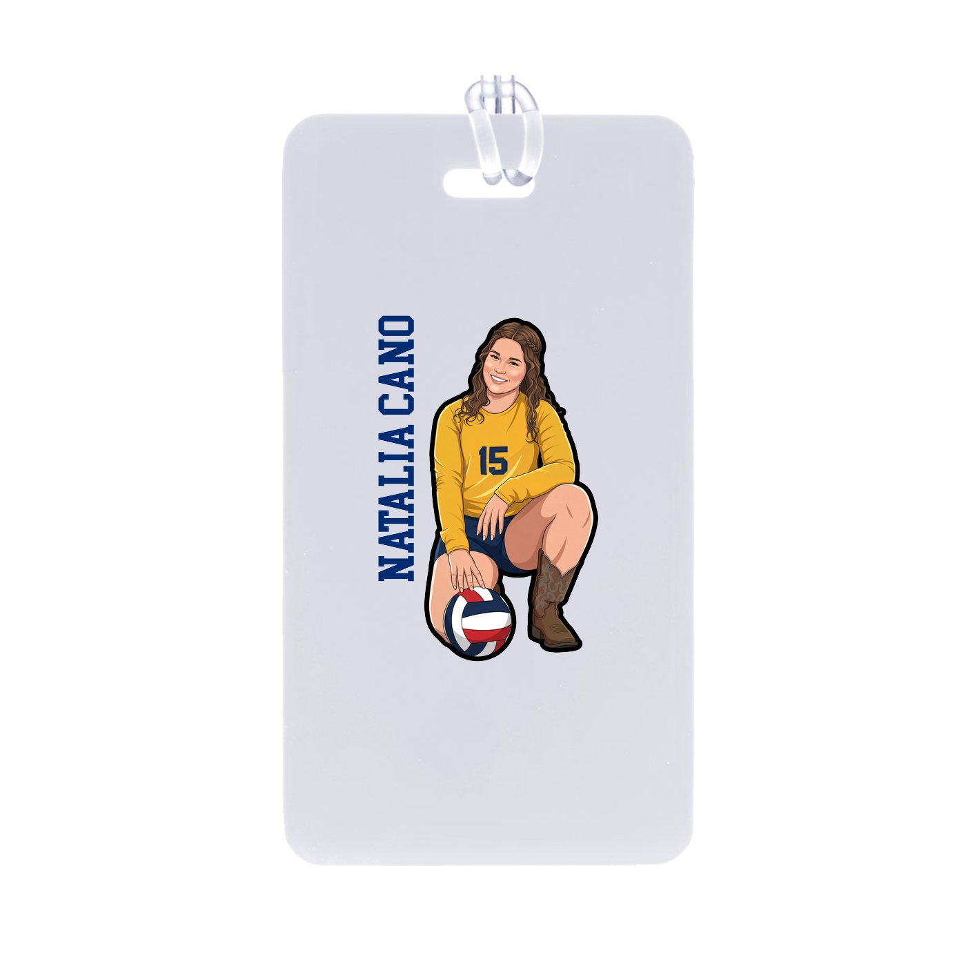 Bag Tag — Name Vertical in Classic