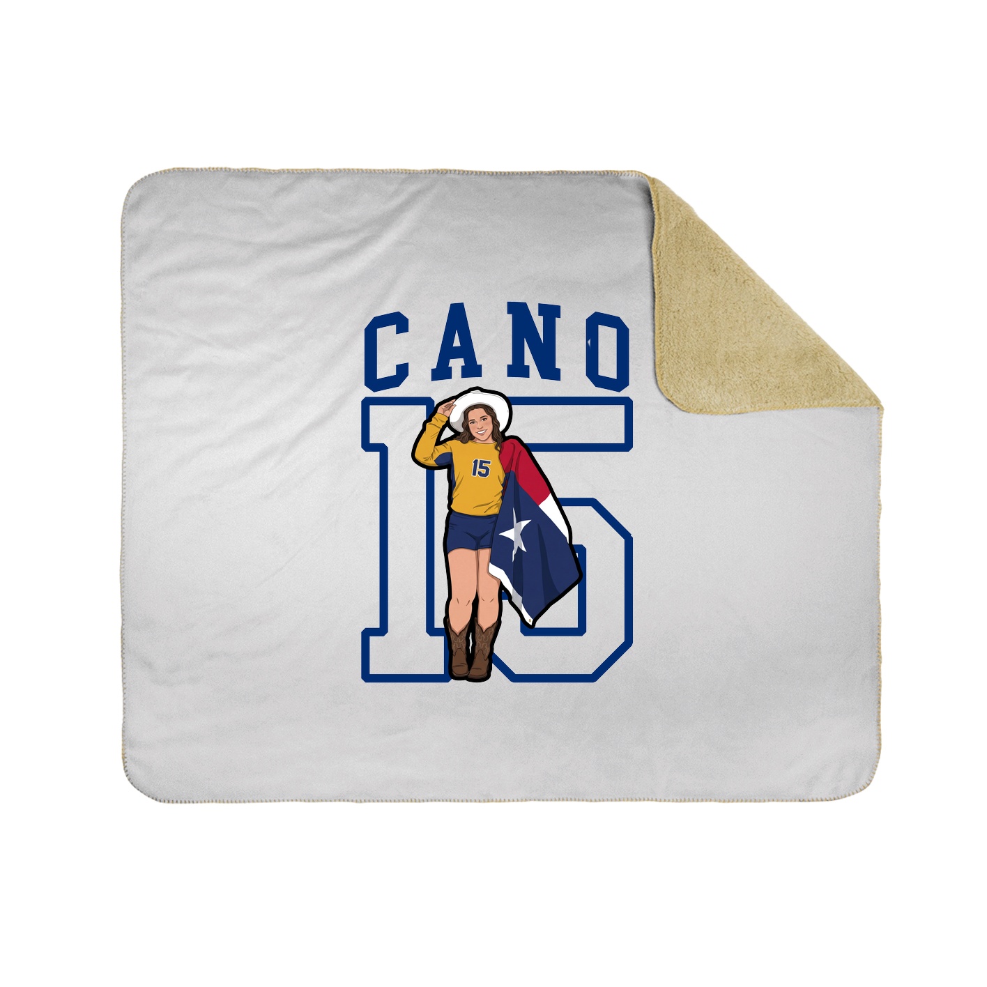 Throw Blanket — Shirsey in White