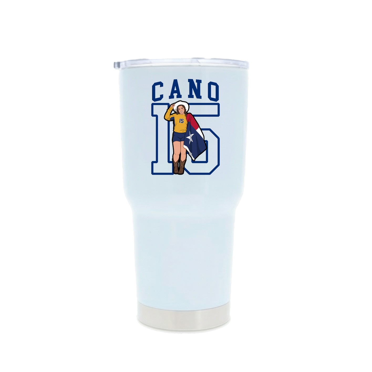 30oz Stainless Steel Tumbler — Shirsey in White