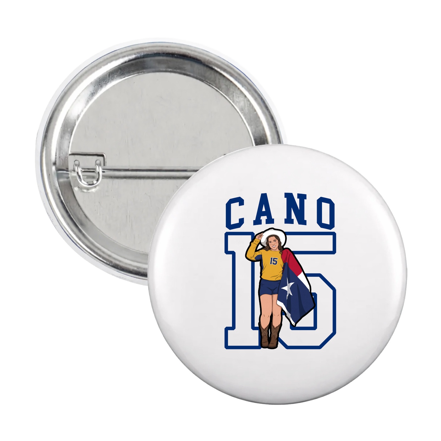 Game Day Button — Shirsey in White