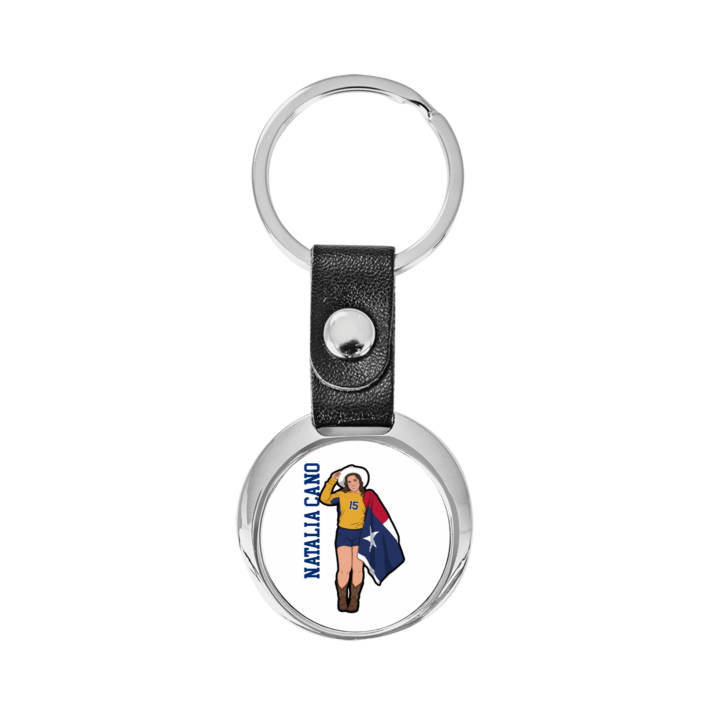 Key Chain — Name Vertical in Classic