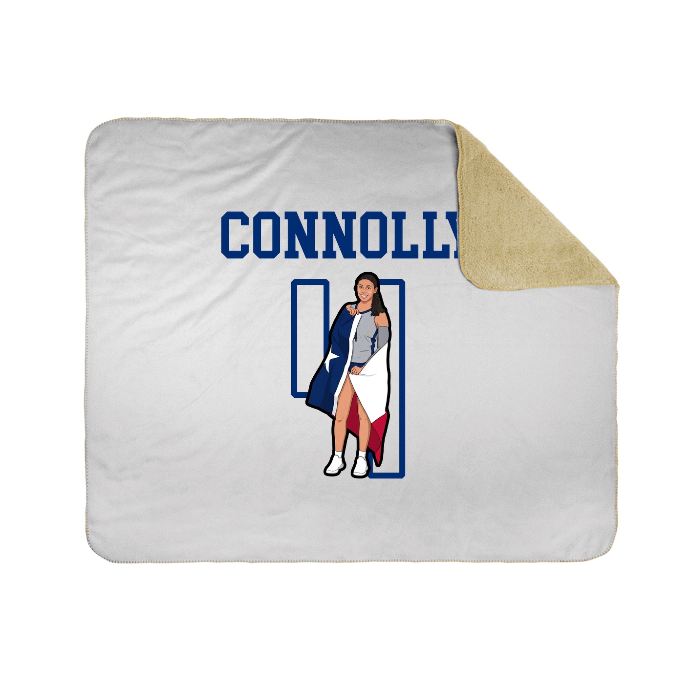Throw Blanket — Shirsey in White