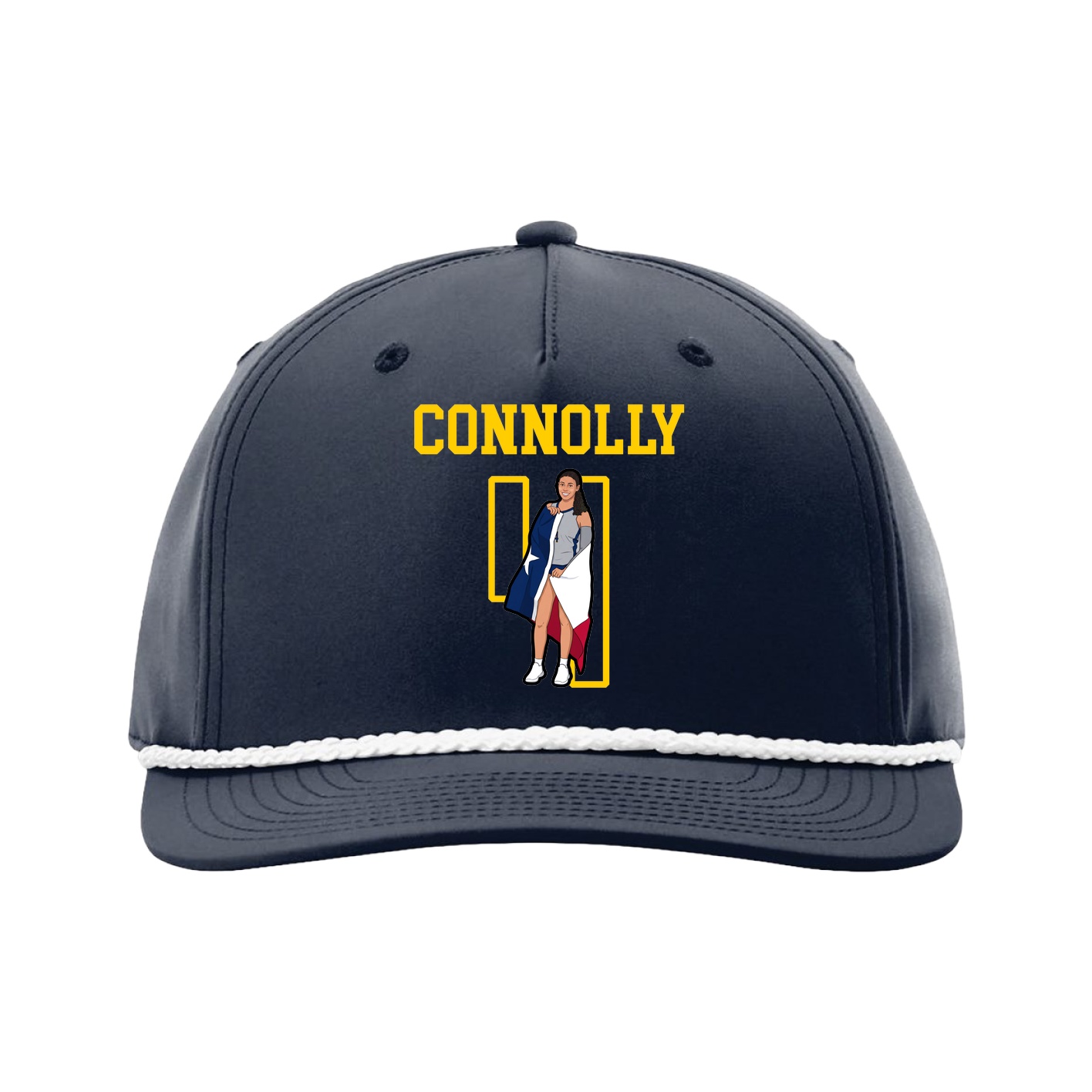 Five-Panel Classic Rope Cap — Shirsey in Navy