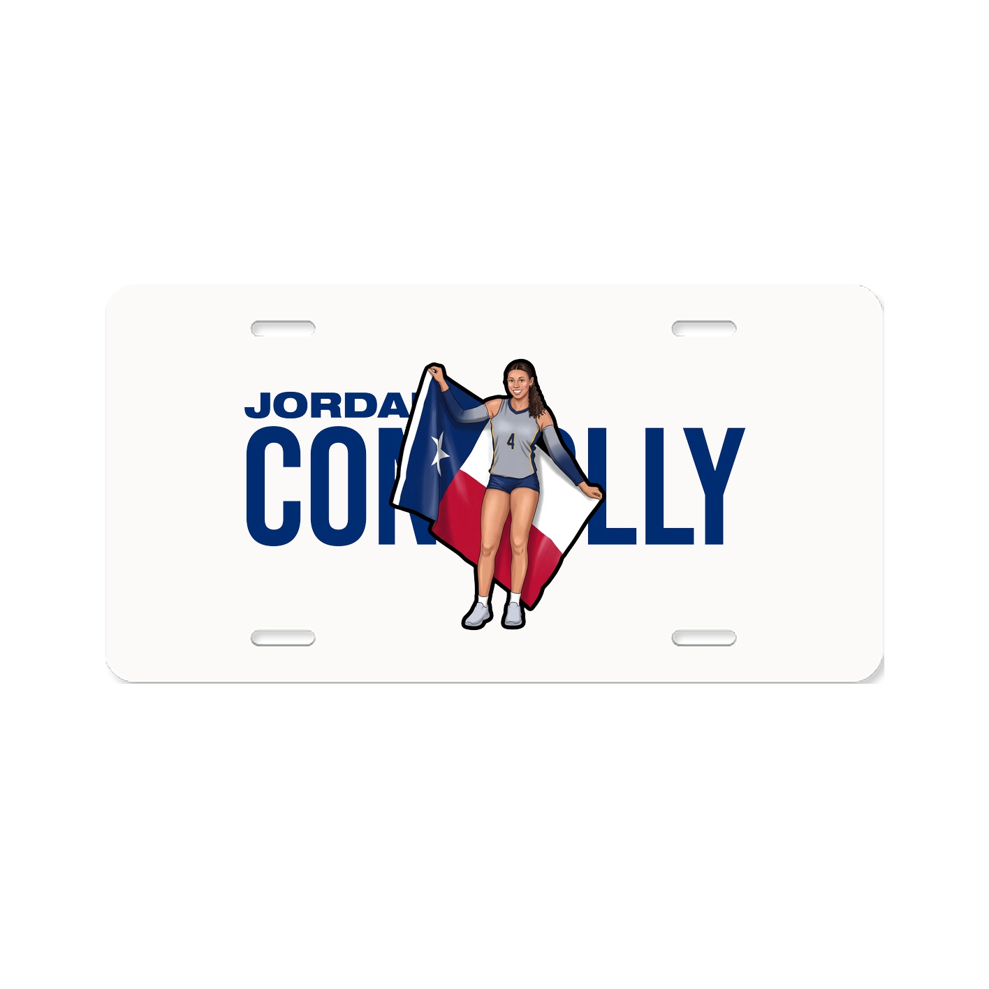 License Plate — Player Name in Classic