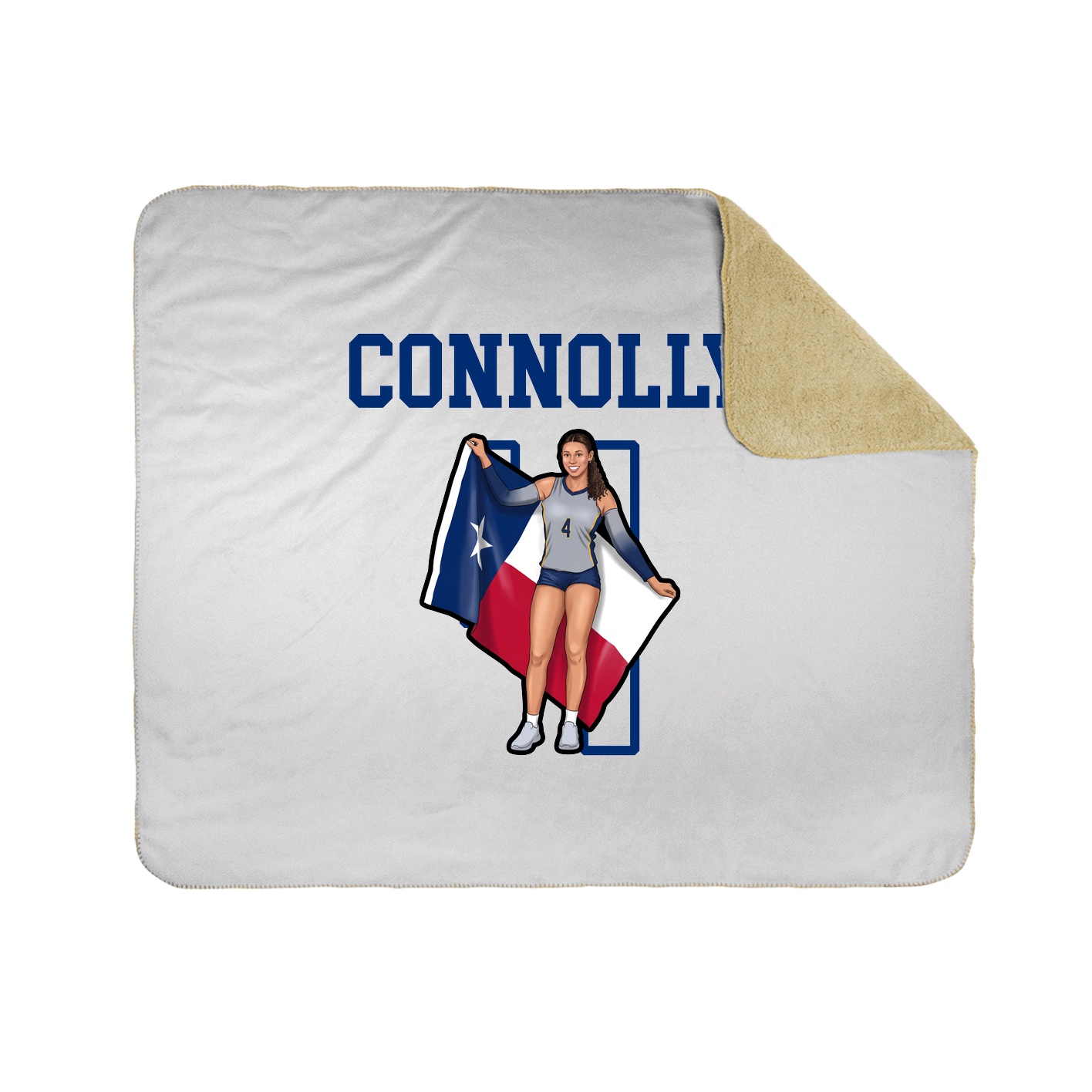Throw Blanket — Shirsey in White