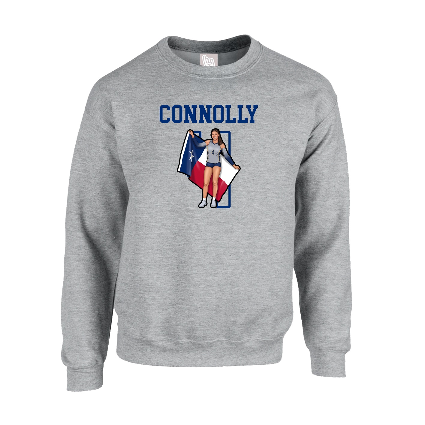 Fleece Crew — Shirsey in Grey
