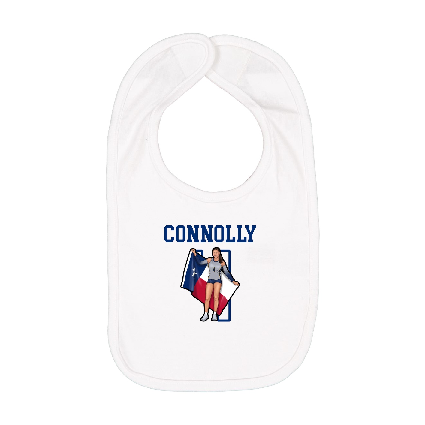 Infant Bib — Shirsey in White