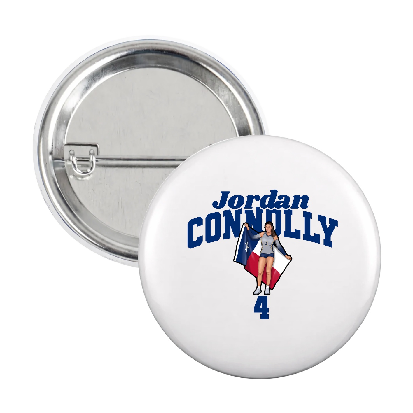 Game Day Button — Signature Arch in White