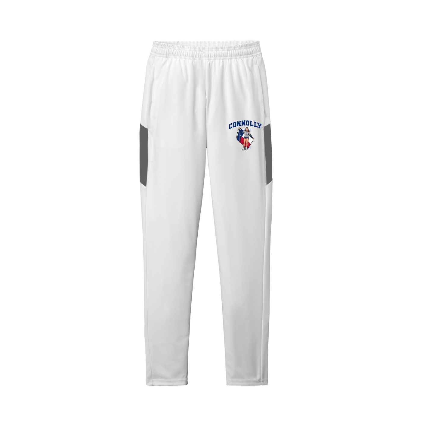 Team Travel Pant — Number in White/Grey