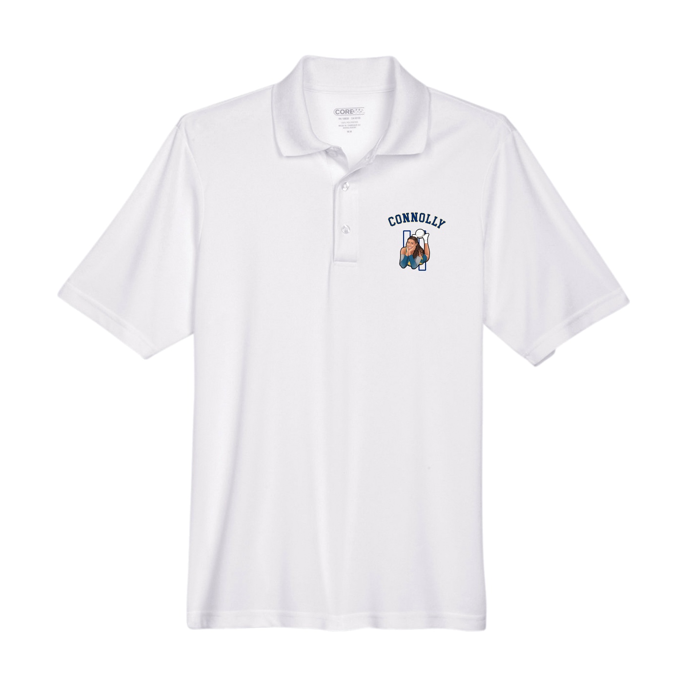 Performance Polo — Shirsey Arch in White