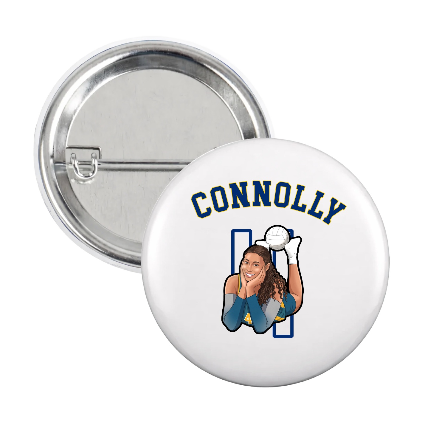 Game Day Button — Shirsey Arch in White
