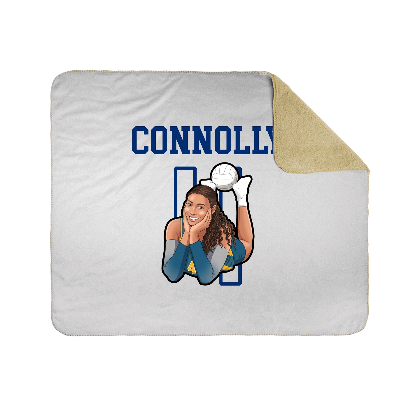 Throw Blanket — Shirsey in White