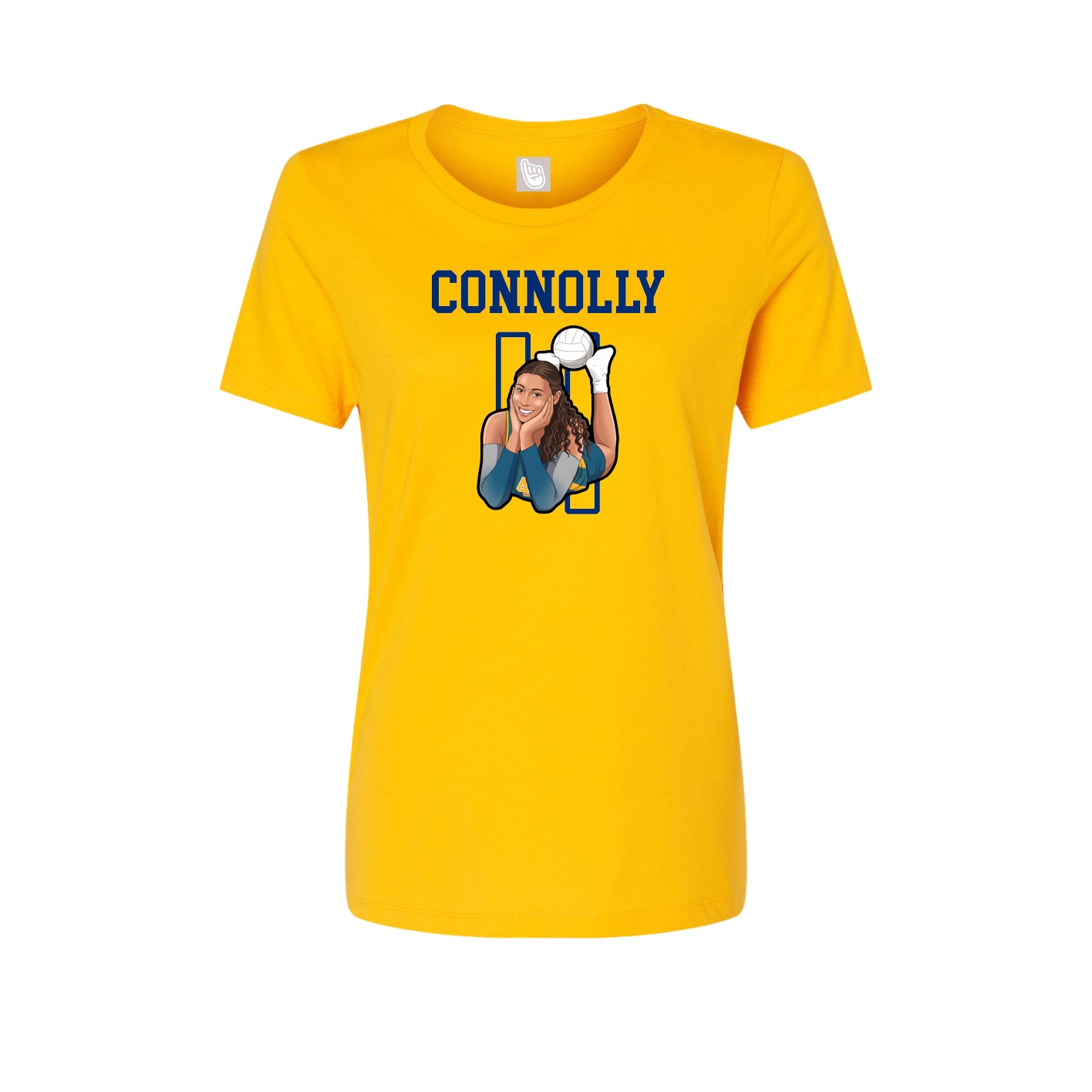 Fitted Women's Tee — Shirsey in Gold