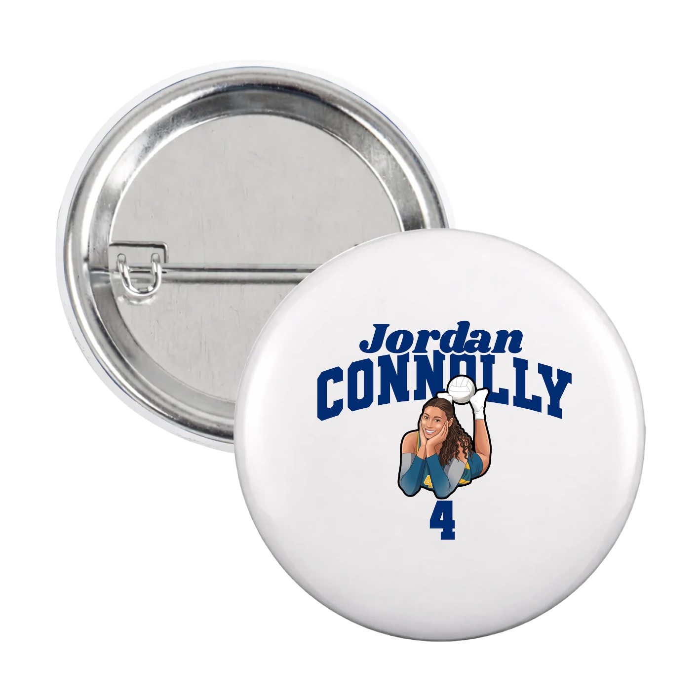 Game Day Button — Signature Arch in White