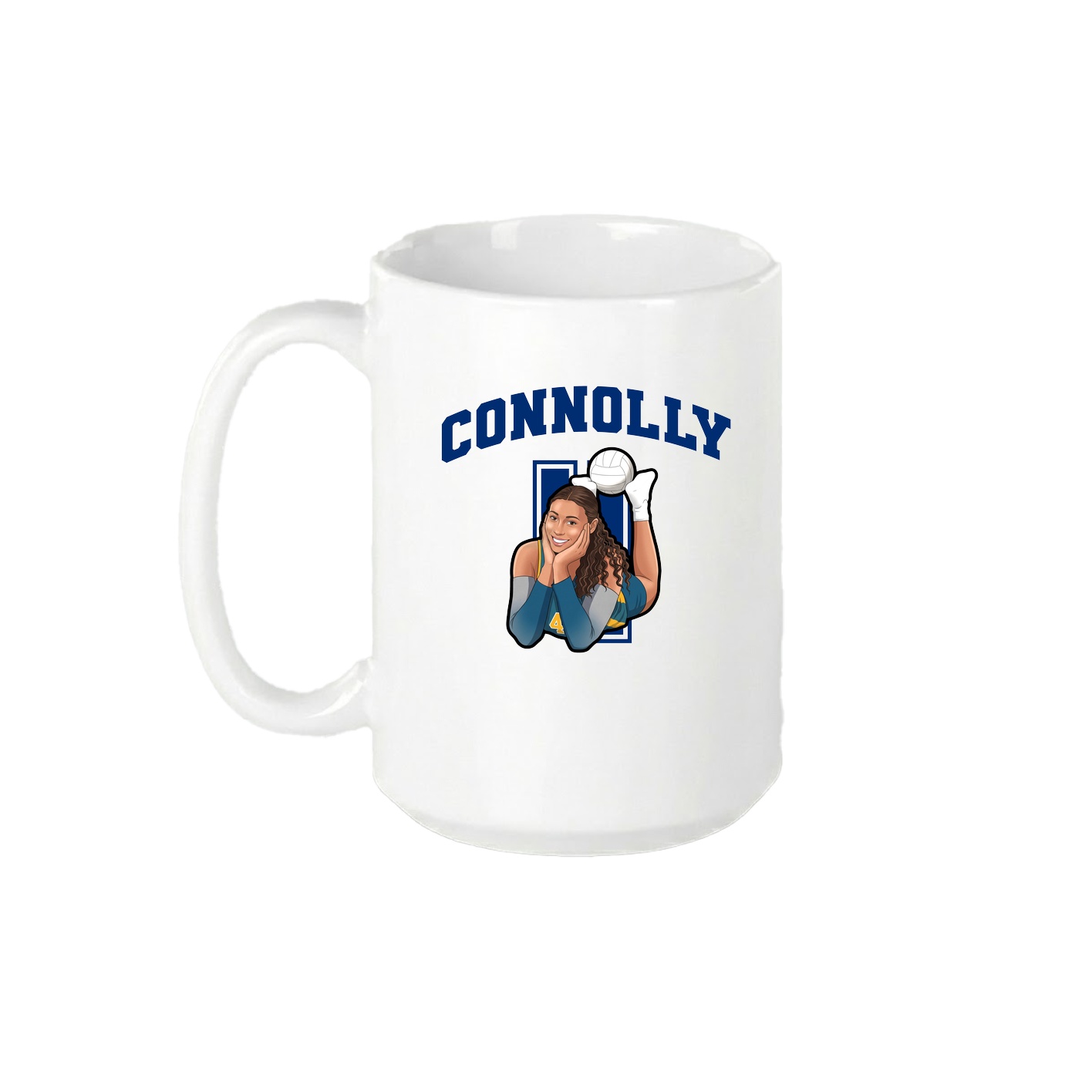 15oz Coffee Mug — Number in White