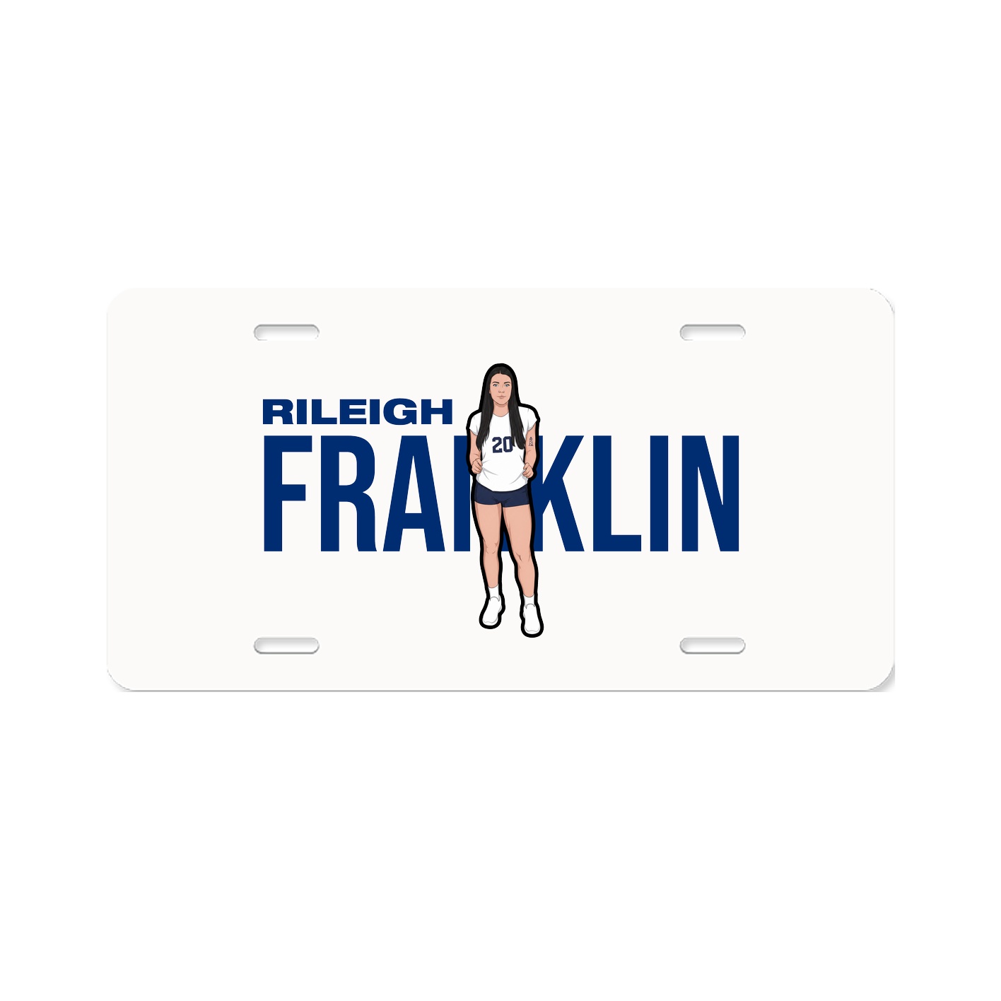 License Plate — Player Name in Classic