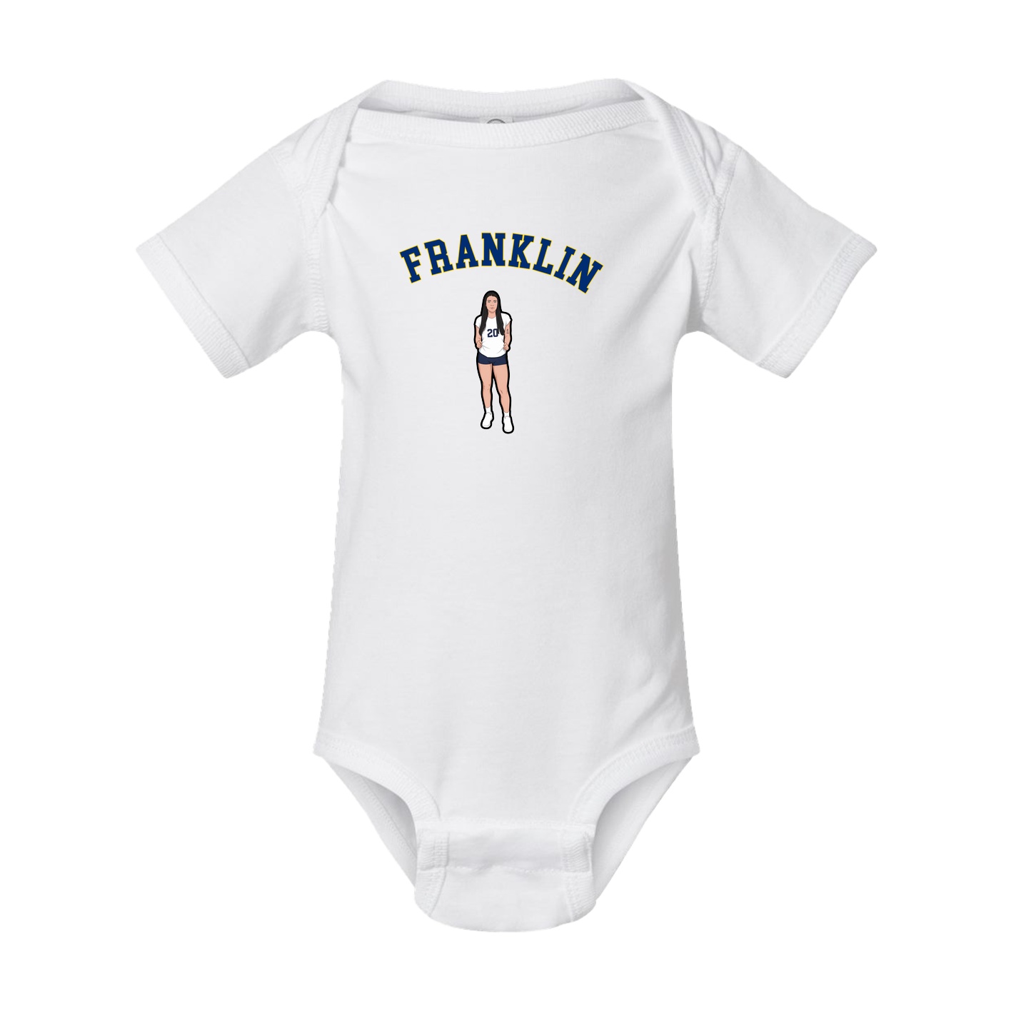 Baby Onesie — Shirsey Arch in White