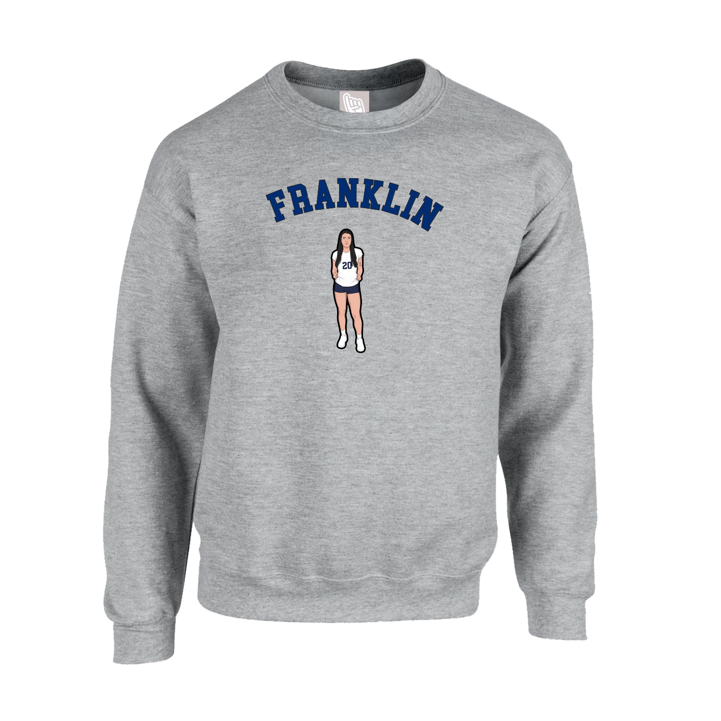 Fleece Crew — Shirsey Arch in Grey
