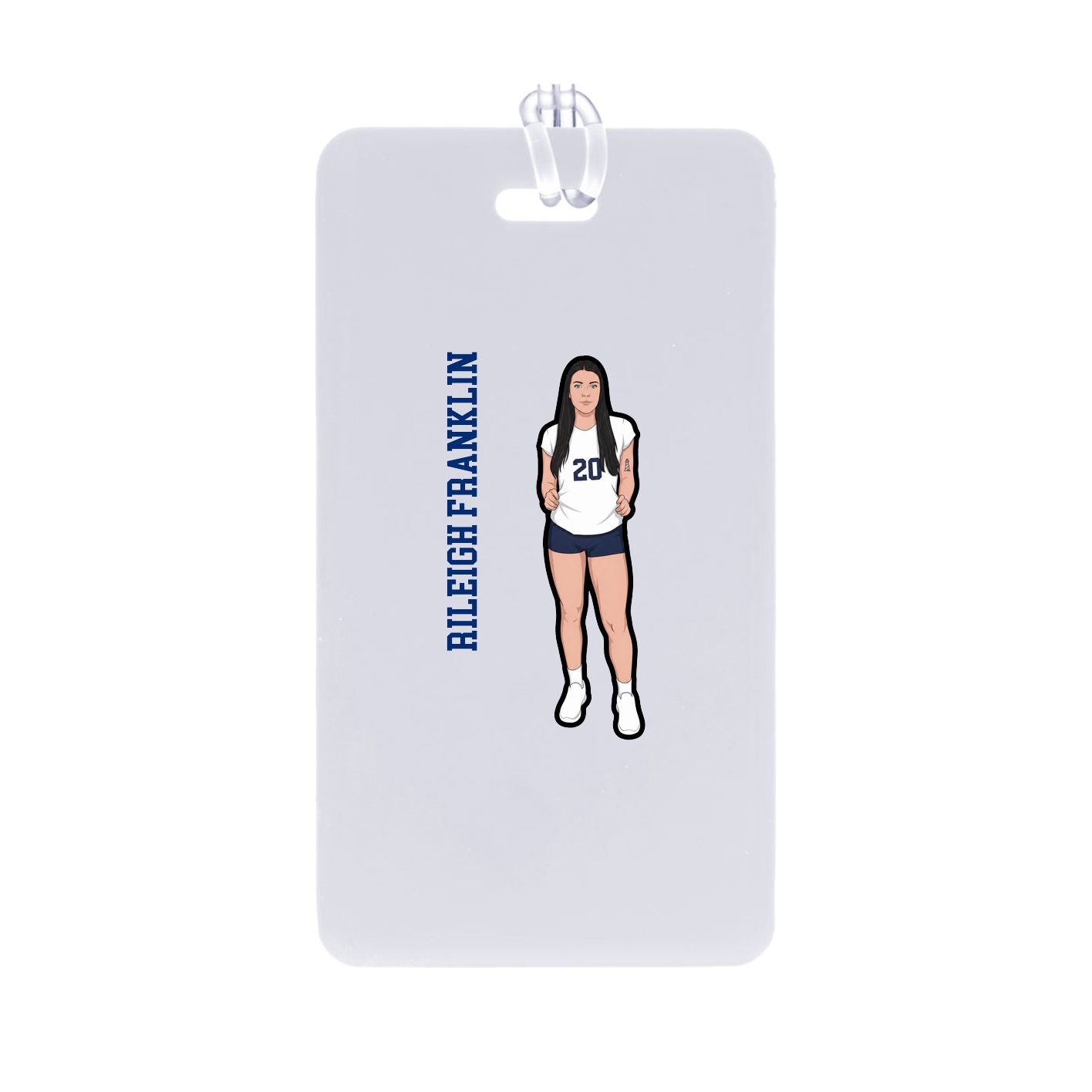 Bag Tag — Name Vertical in Classic