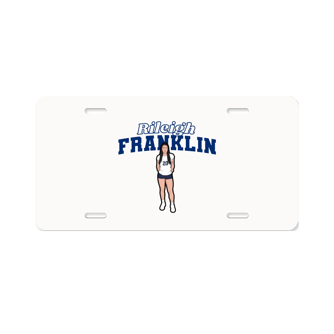 License Plate — Name Arch in Classic