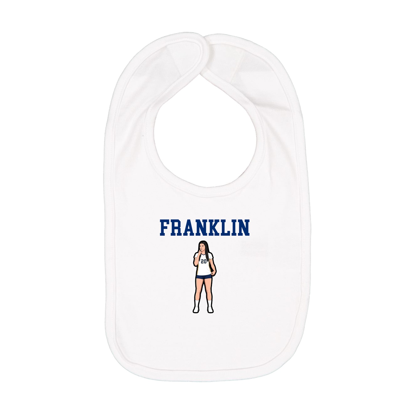 Infant Bib — Shirsey in White